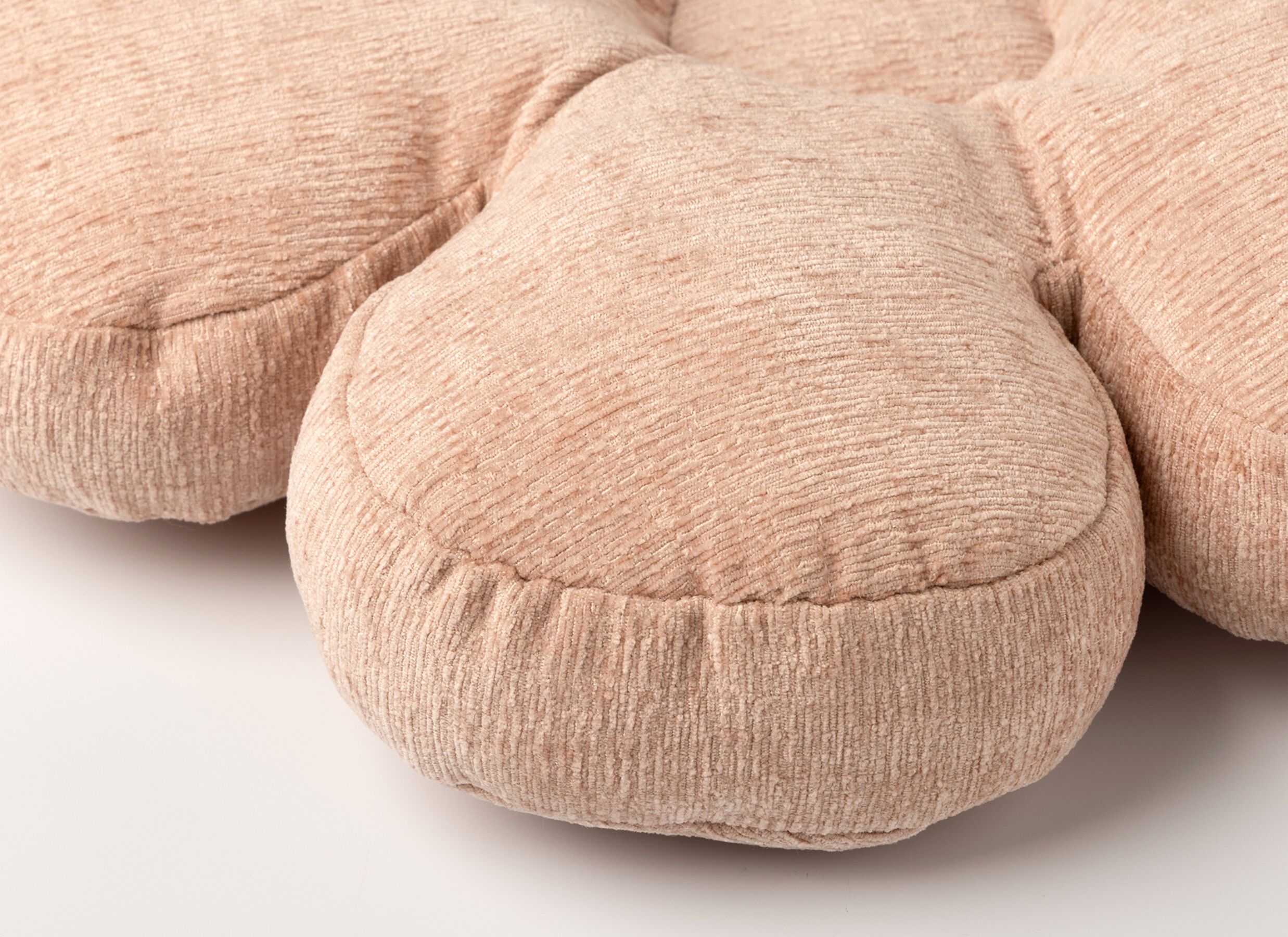 Detailfoto - Kussen Bloom 43x43x8cm - polyester - rose tan