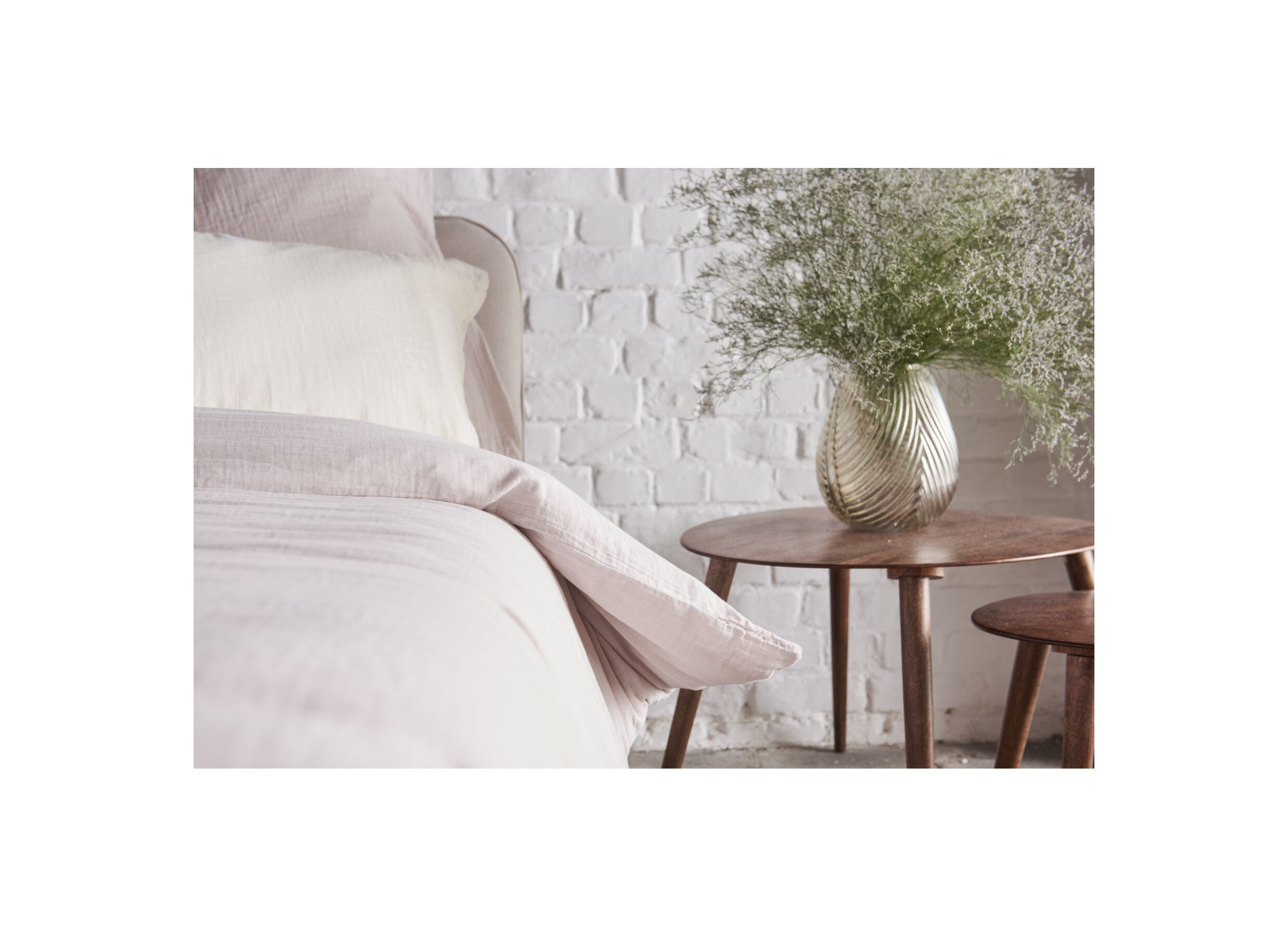 Foto ambiance - Housse de couette 240x200/220cm - tétra coton - lila