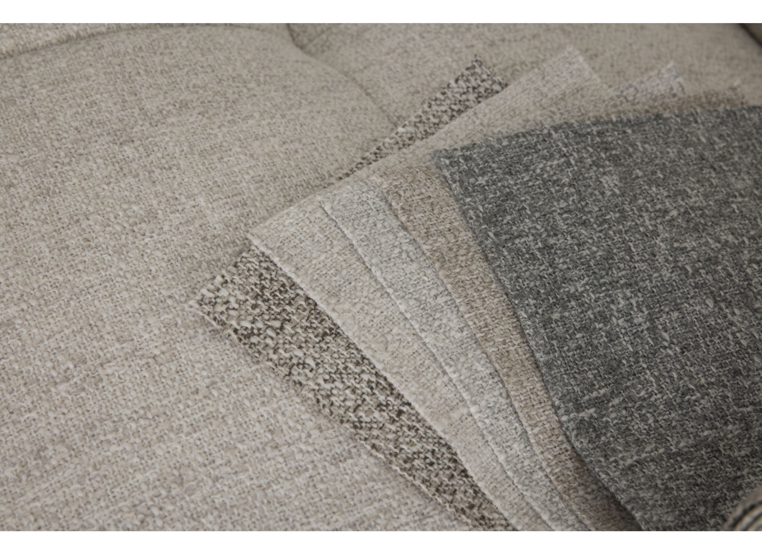 Kleurstaal - Hoeksalon Knight 317x255cm - stof - beige