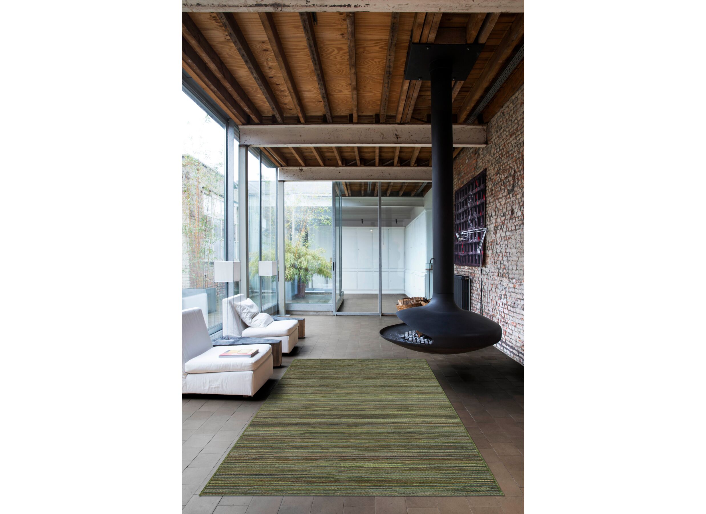 Foto ambiance - Tapis extérieur Brandon 290x200cm polypropylène vert