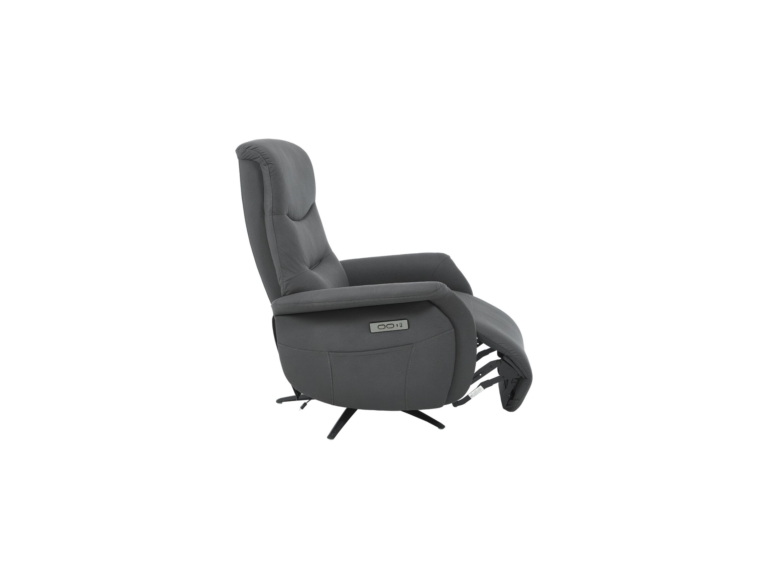 Aperçu - Fauteuil relax Bromo électrique - fibre polyester - noir