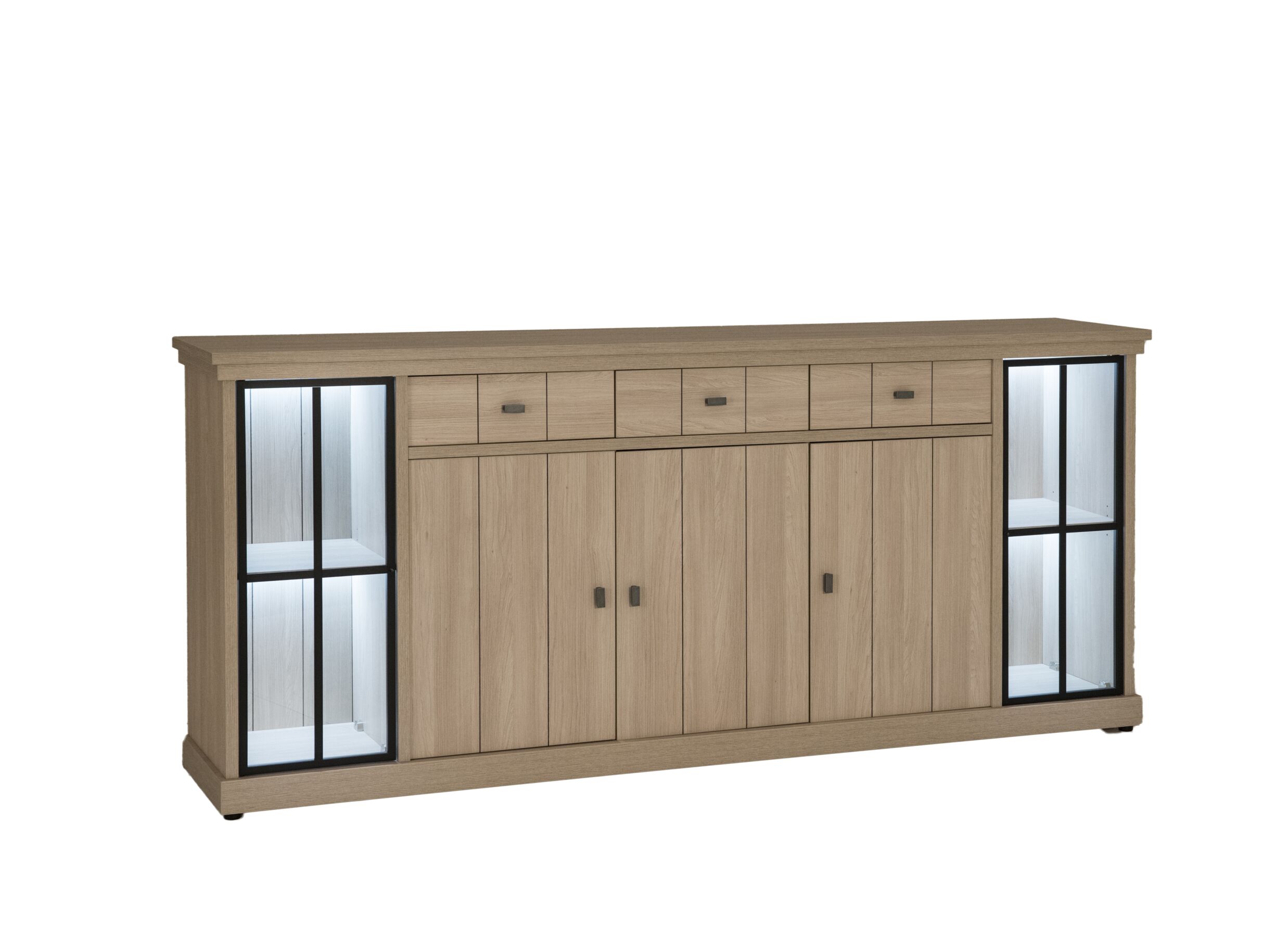 Overzichtsfoto - Dressoir 250cm - meubelplaat - beige