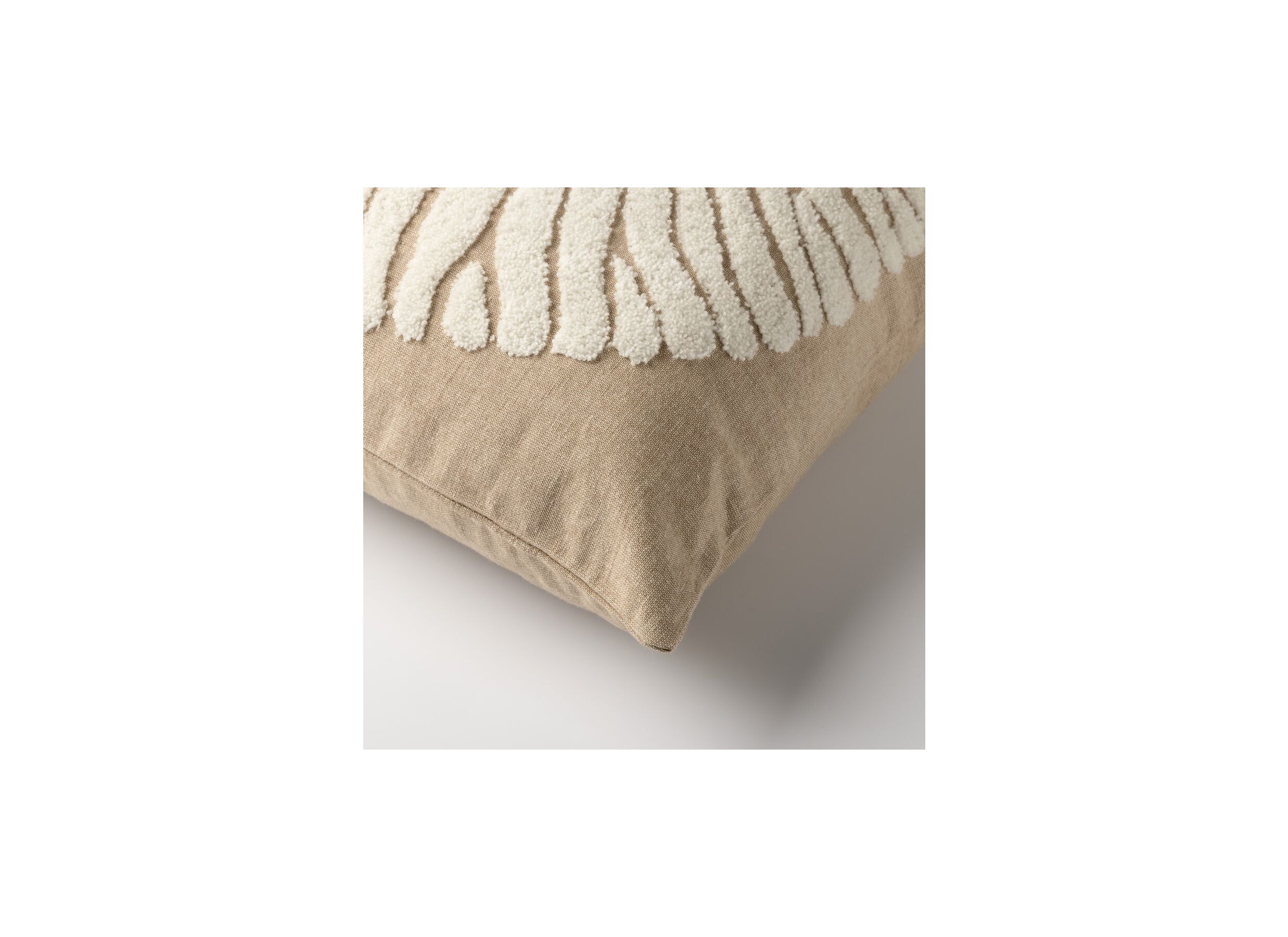 Detail - Coussin Morgan 45x45cm - tissu - irish cream