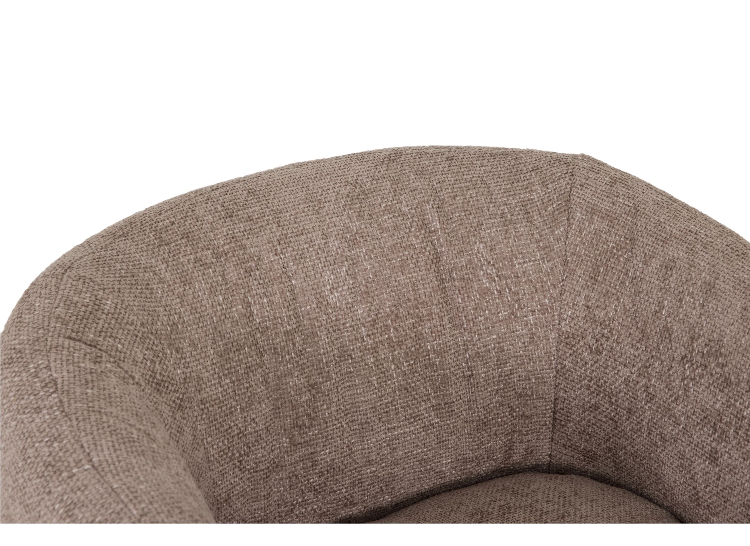 Fauteuil pivotant Alken 87x87x77cm - tissu - rose