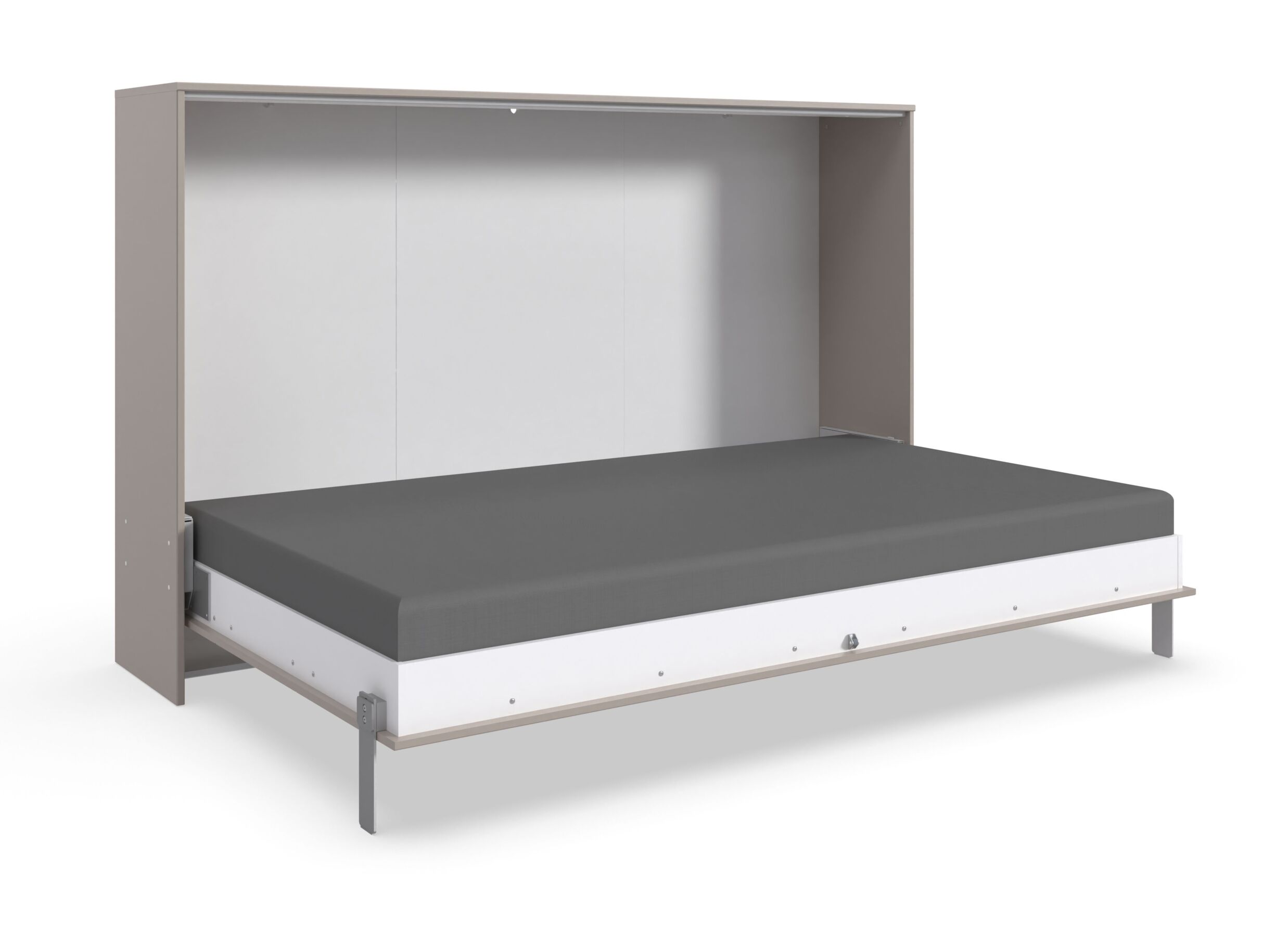 Opklapbed Juist 120x200cm - decor - sahara grijs - Lit pliant Juist 120x200cm - décor - sahara gris