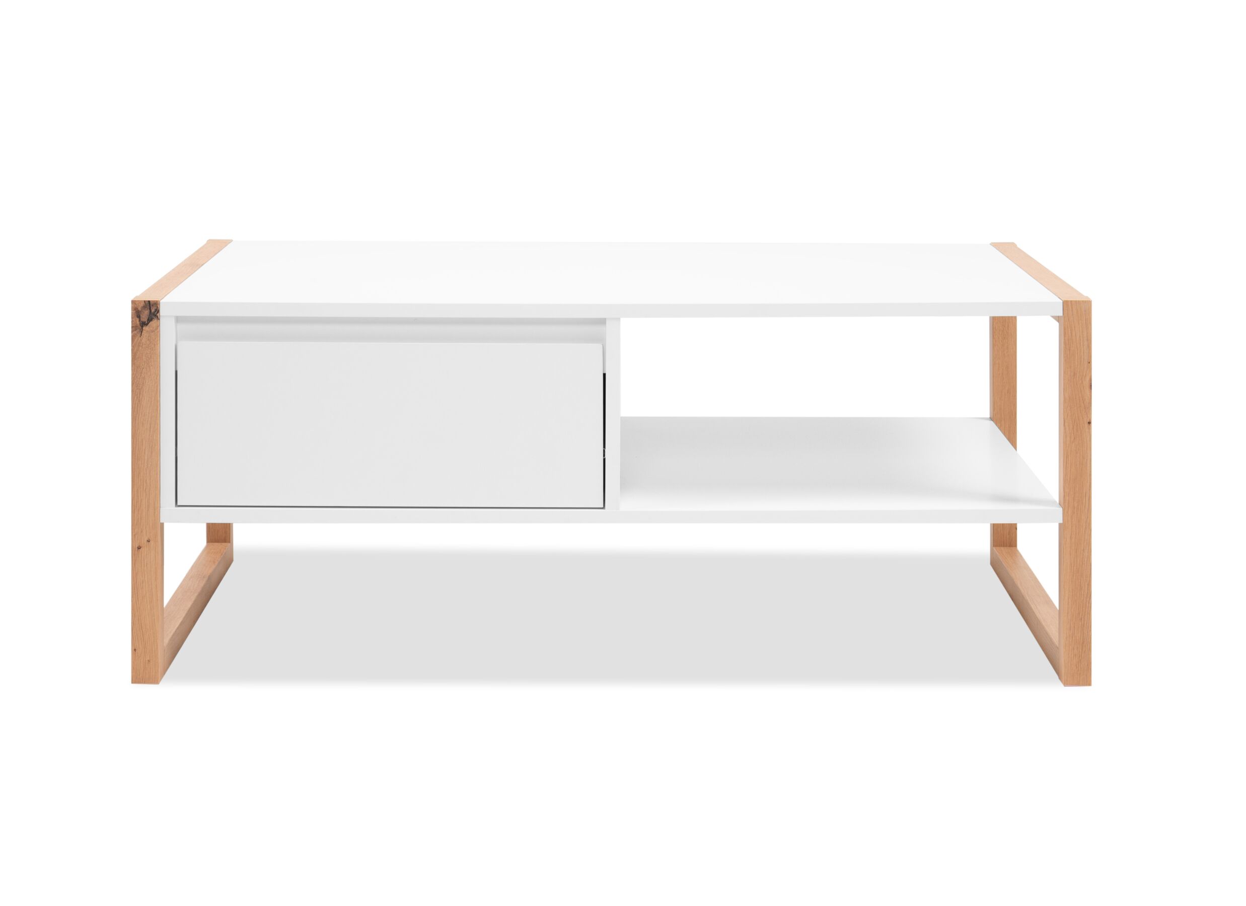 Overzichtsfoto - Salontafel Denver 100x40x55cm - decor - wit & artisanale eik