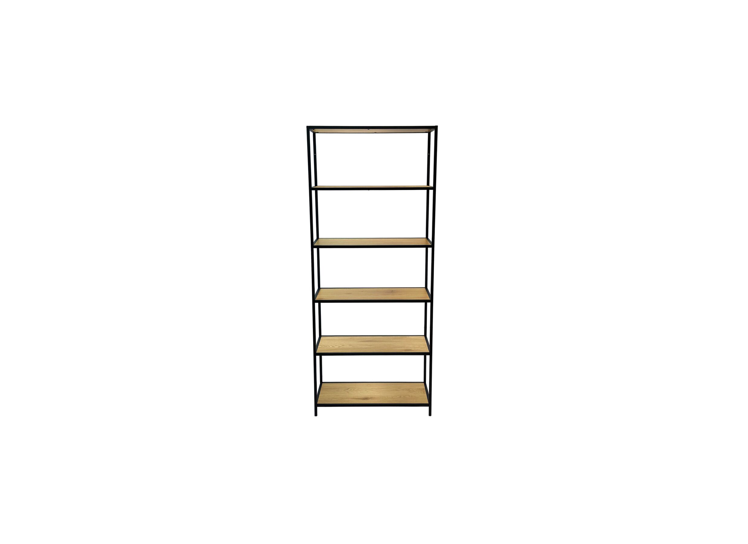 Opbergrek Tower 77x35x185cm - melamine/metaal - wild oak