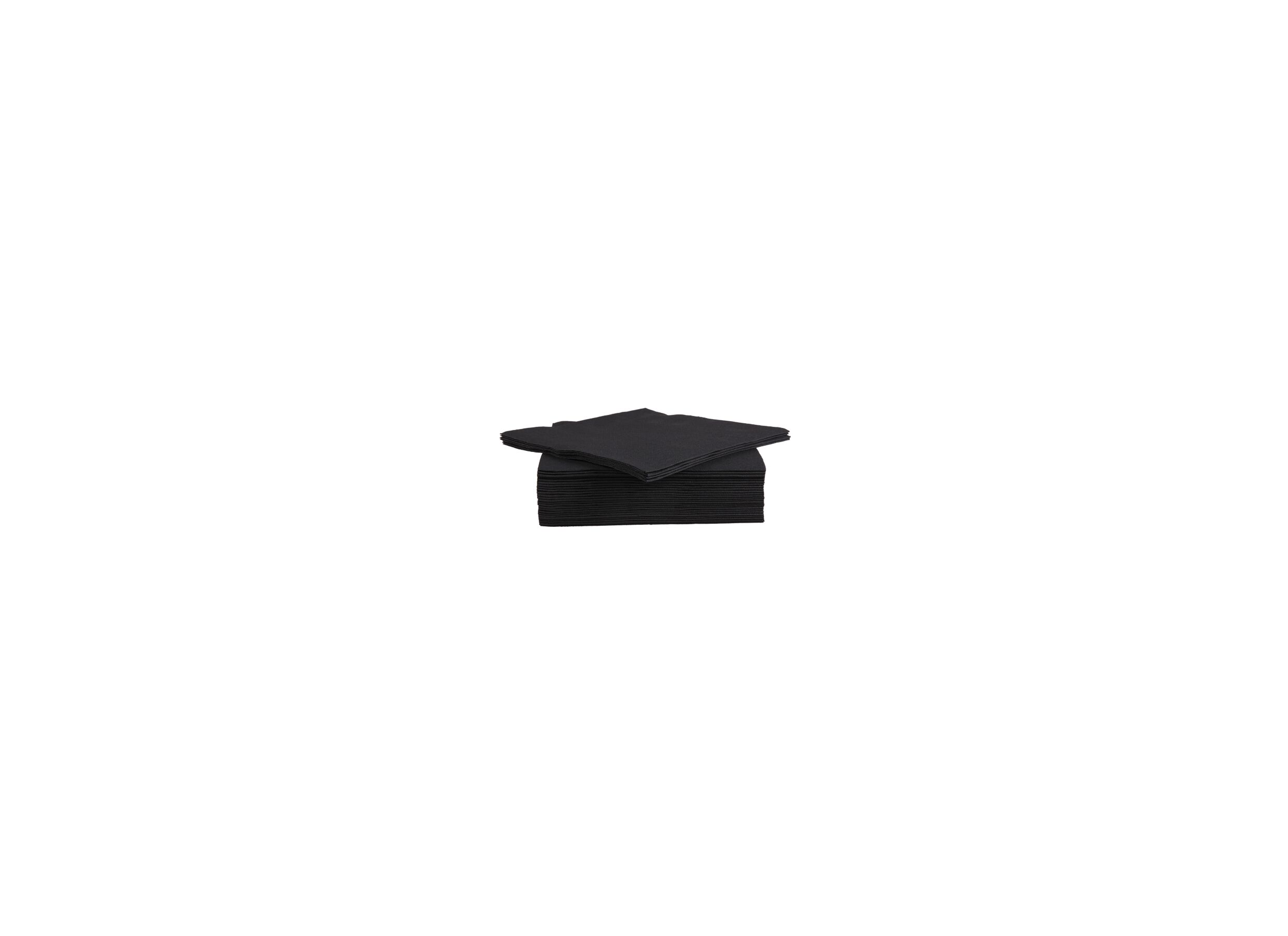 Serviette CT Prof 38x38cm zwart, 40 stuks
