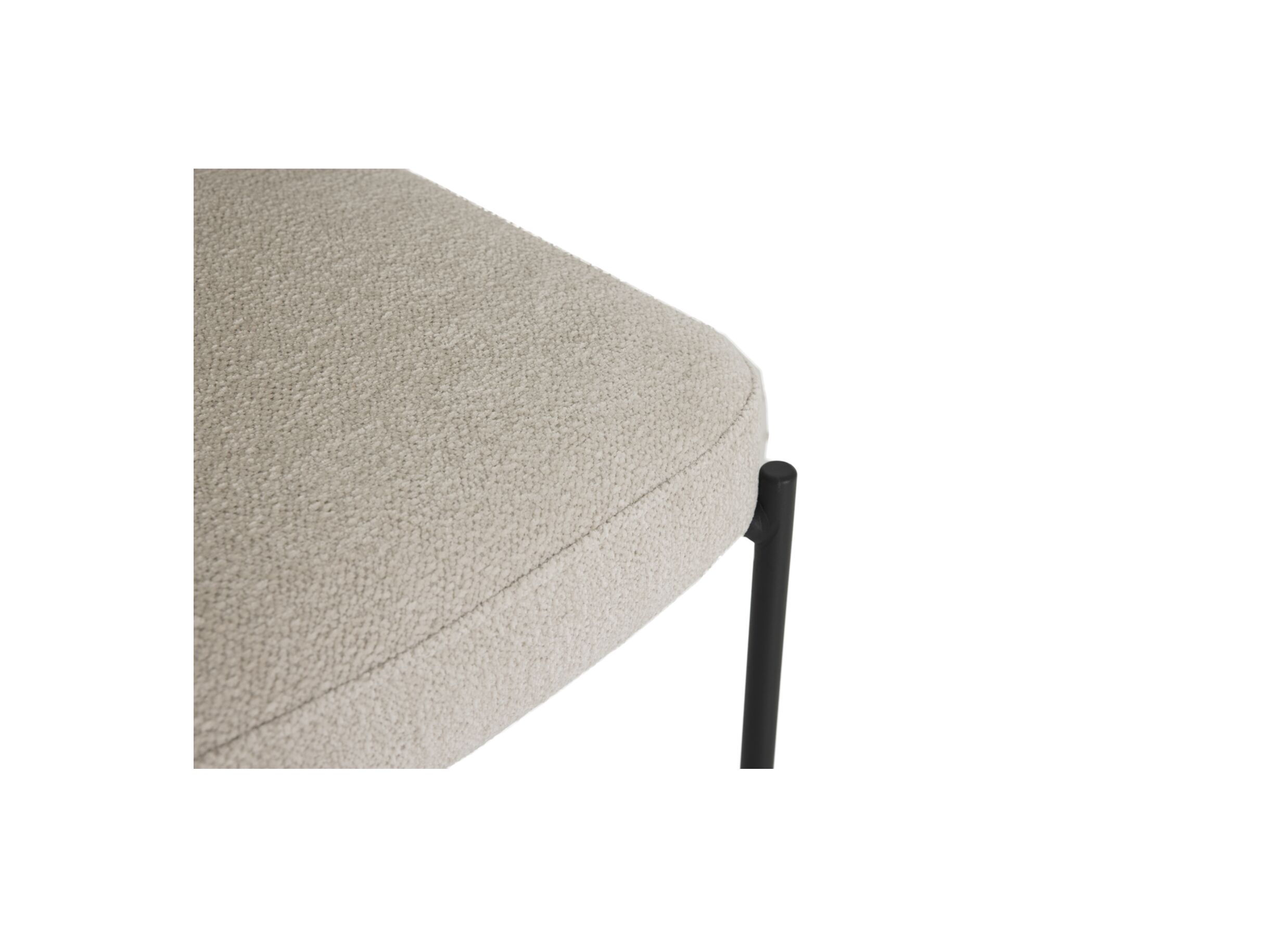 Detailfoto - Stoel Alien 43x43x66cm - stof - beige