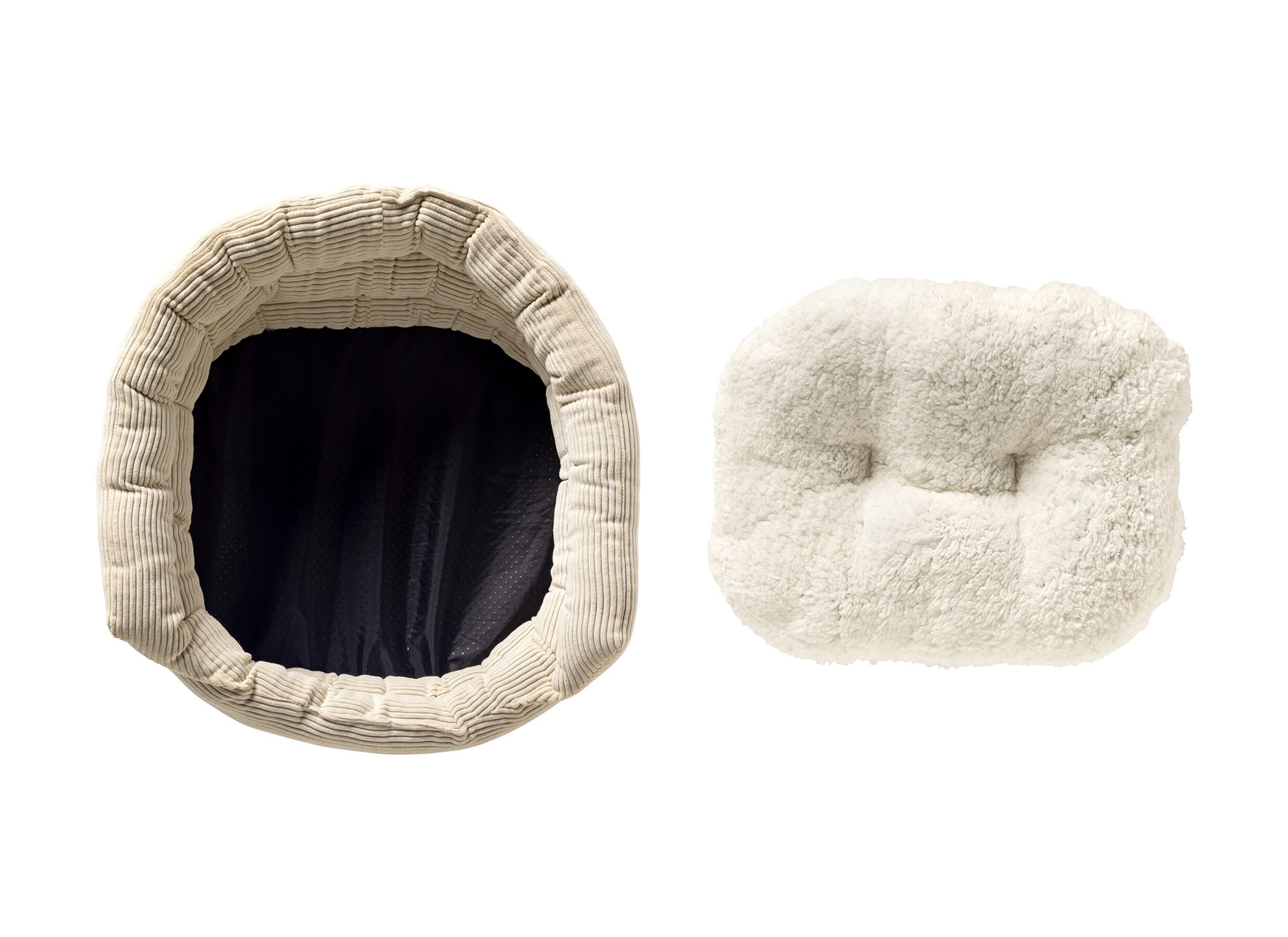 Disposition - Panier pour chien Molly Whisper 55x45cm - tissu - beige
