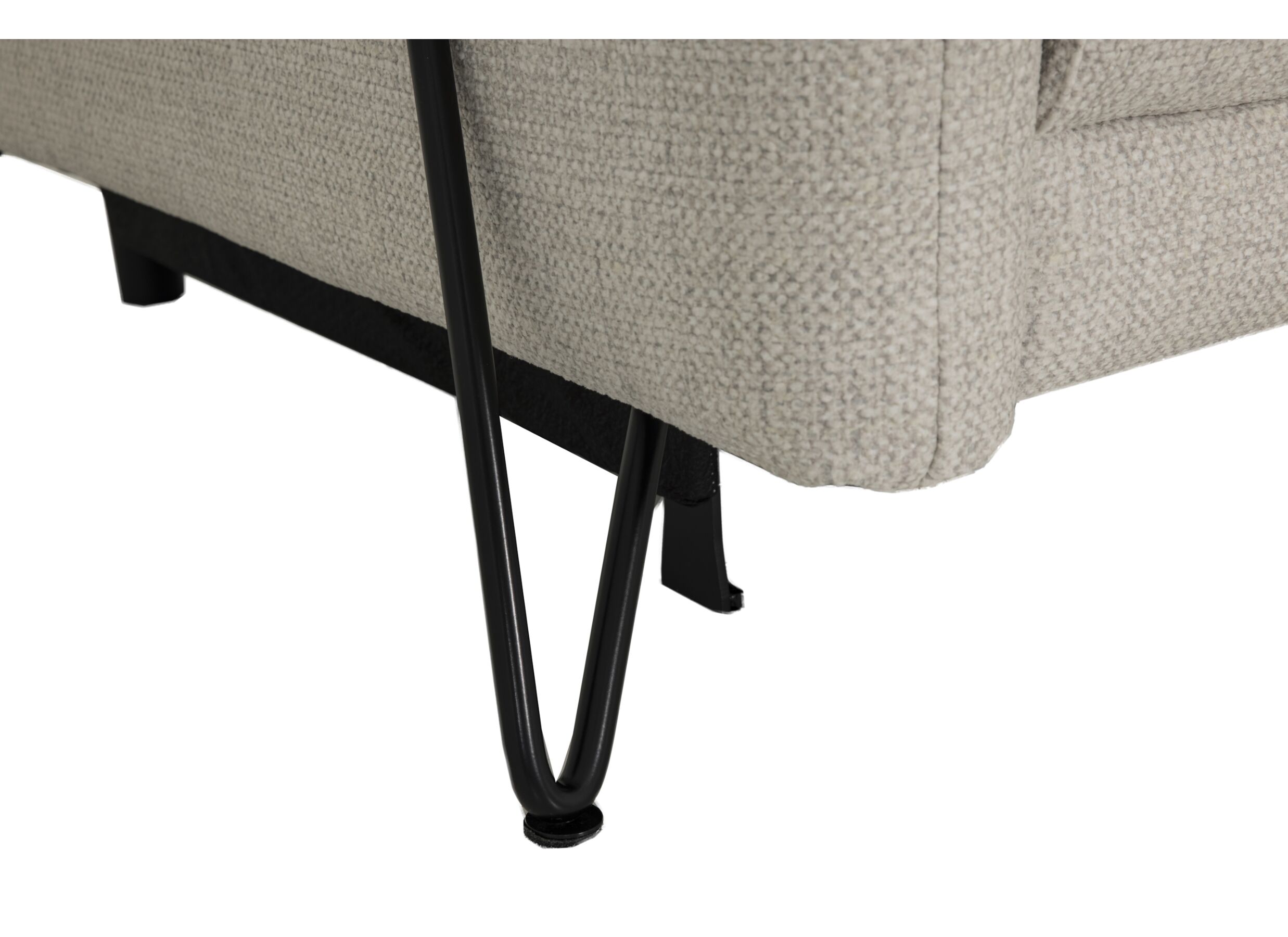 Detail - Canapé d'angle Oltens 281x228cm - tissu - beige avec relax