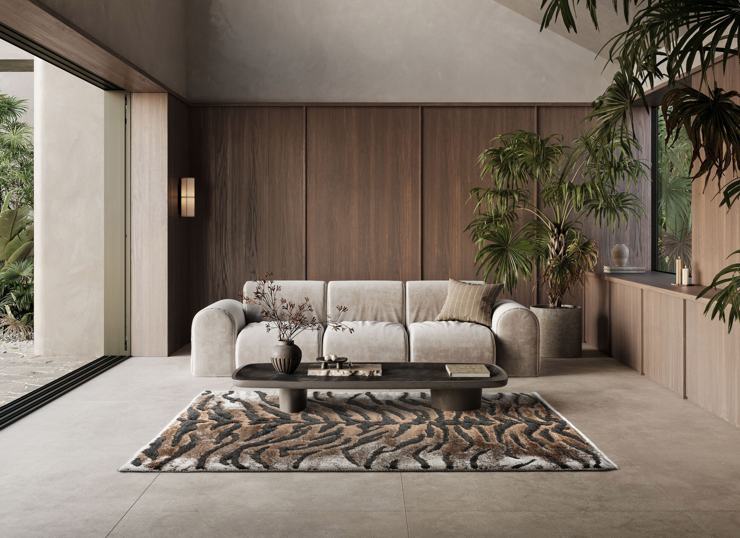 Foto ambiance - Tapis Madagaskar 160x230cm - fibre de polyester - multicolor