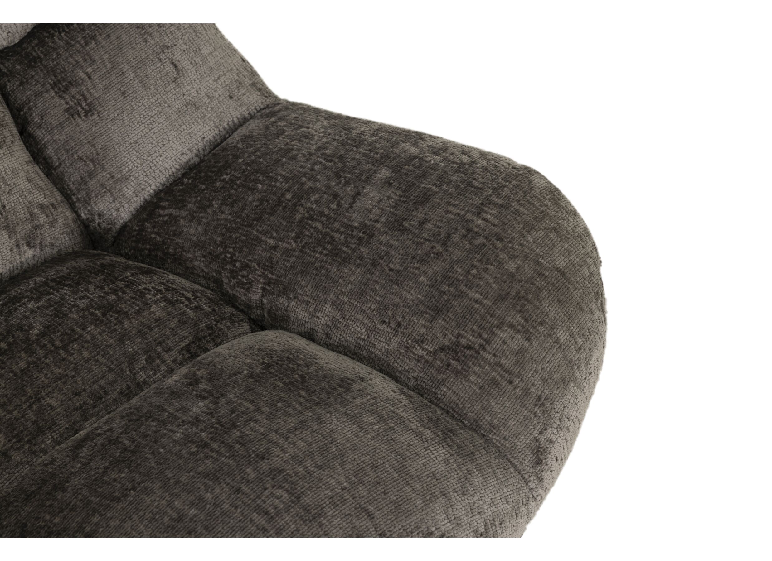 Detail - Fauteuil pivotant Iota 76x81x84cm - chenille - gris foncé