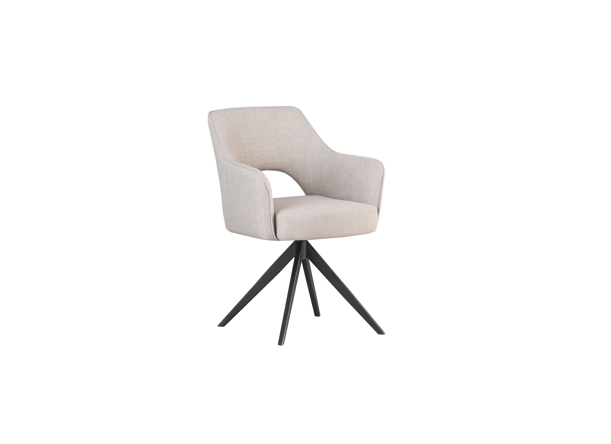 Draaistoel Mesa 55x48x84cm - stof - greige