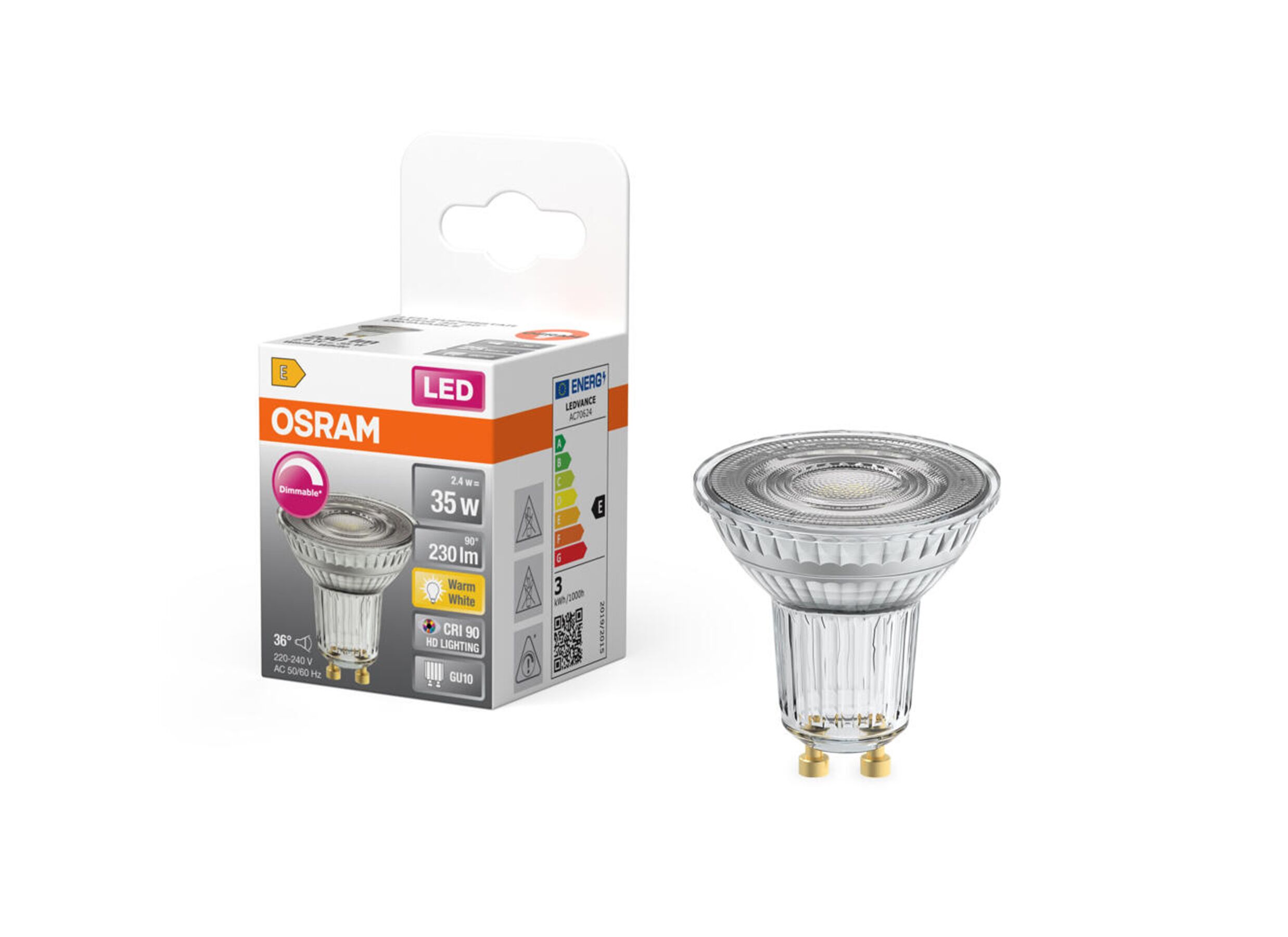Aperçu - Ampoule LED 2,4W GU10