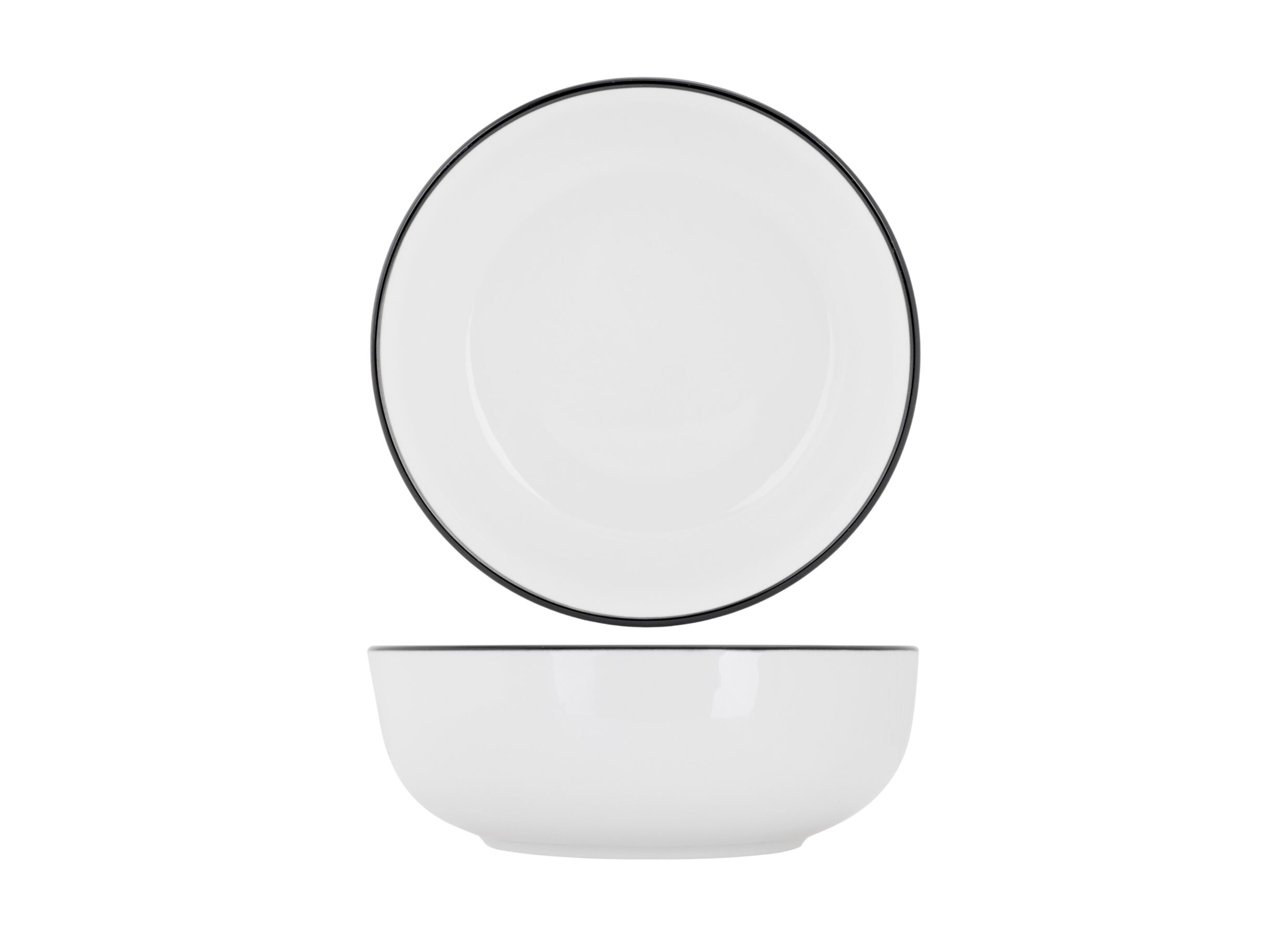 Aperçu - Bol Renee Ø15,5cm - porcelaine - noir & blanc