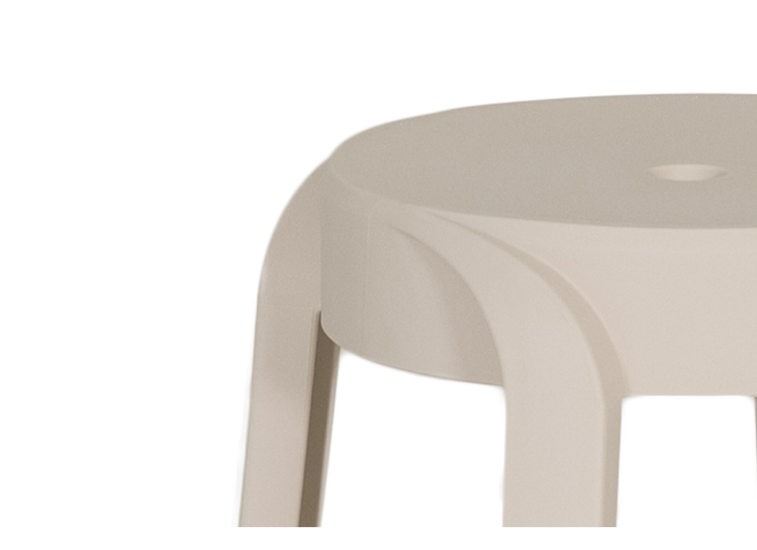 Detail - Tabouret June 43,5x44,5x55,5cm - polyethylène - beige