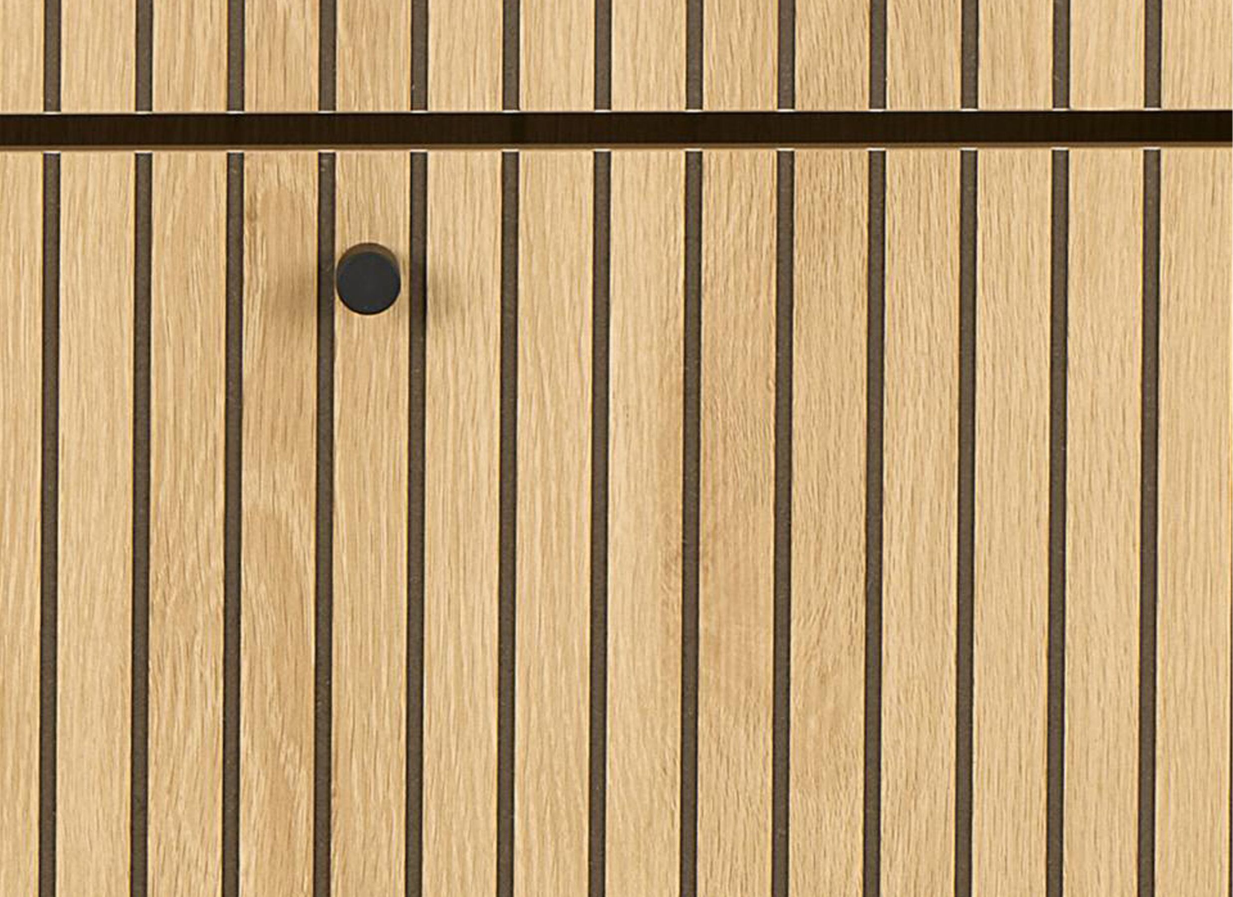 Detail - Armoire à chaussures 72x25x141cm - décor - chêne