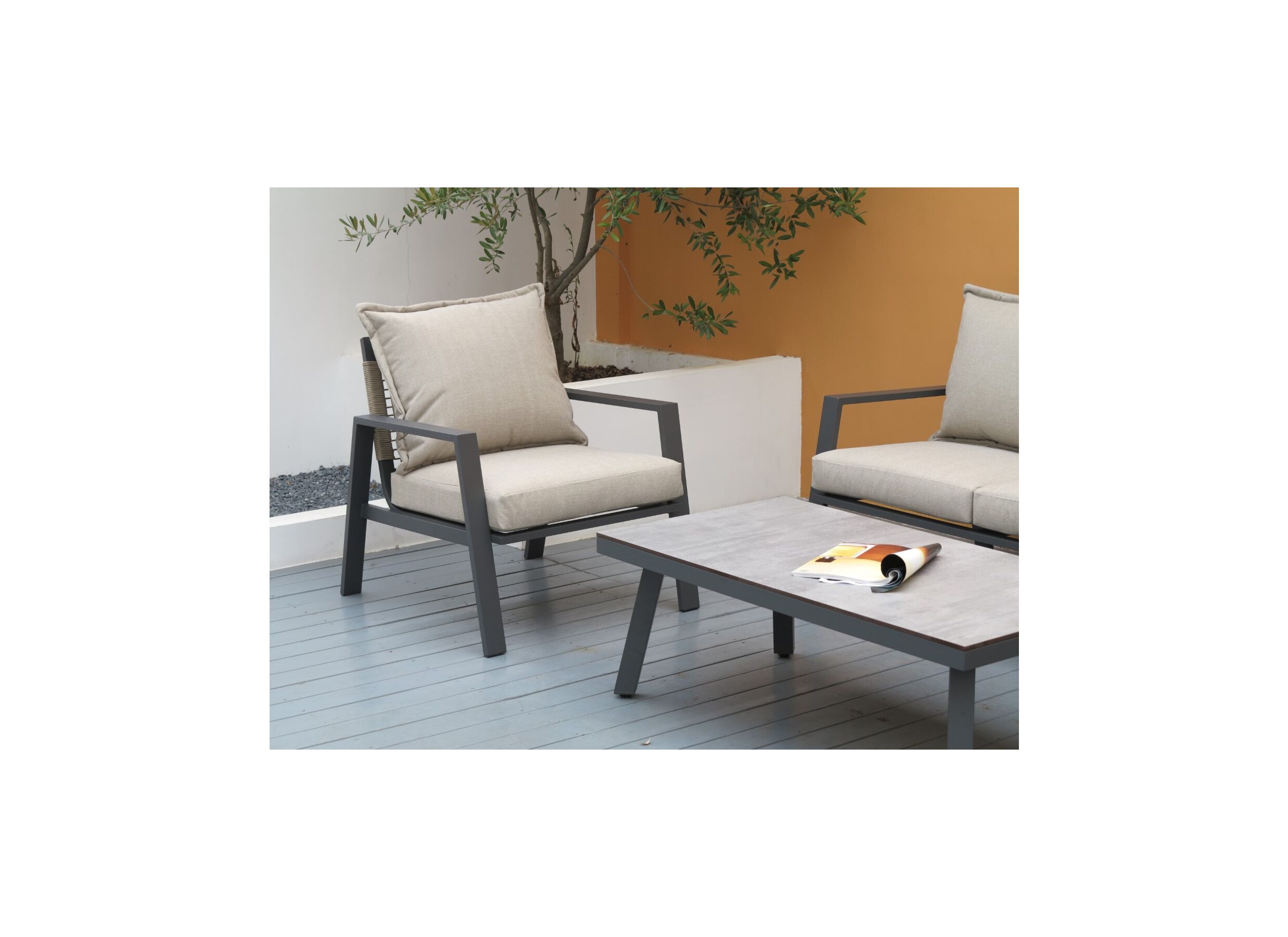Foto ambiance - Salon lounge Arctica aluminium anthracite