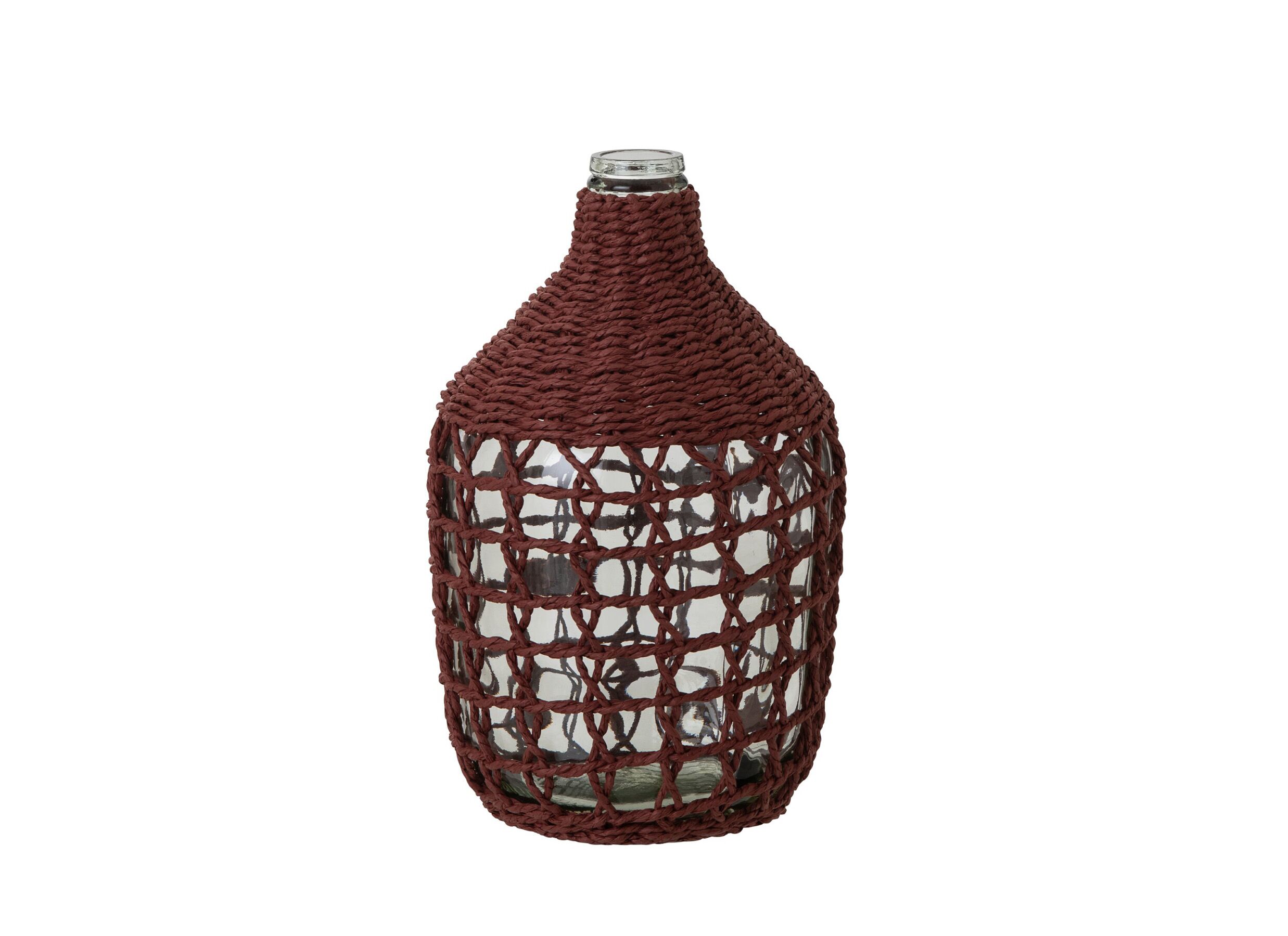 Vaas H38cm - glas - bordeaux - Vase H38cm - verre - bordeaux