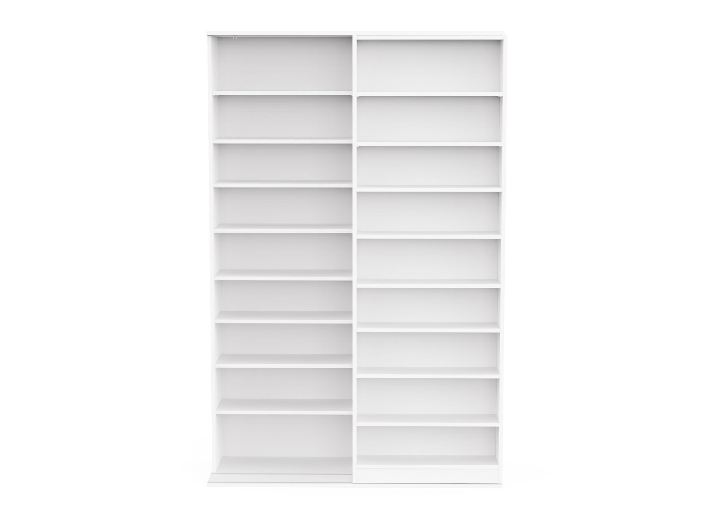 Overzichtsfoto - Boekenrek Bento 117x44x179cm - decor - wit
