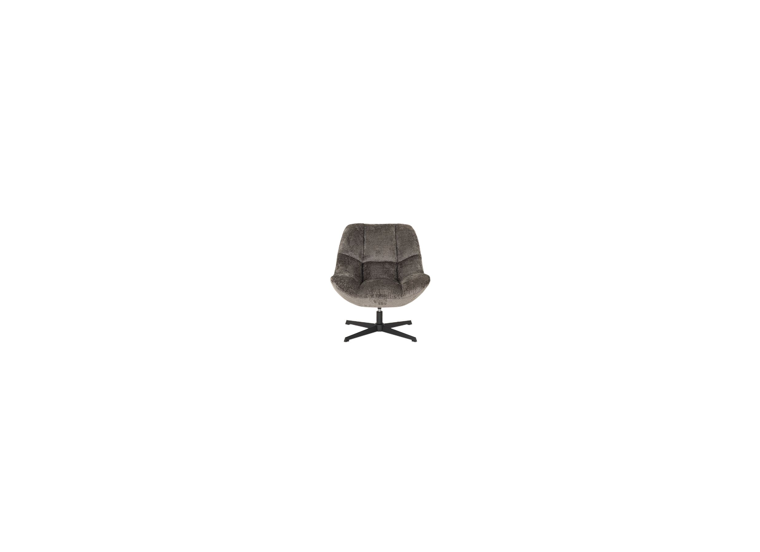 Aperçu - Fauteuil pivotant Iota 76x81x84cm - chenille - gris foncé