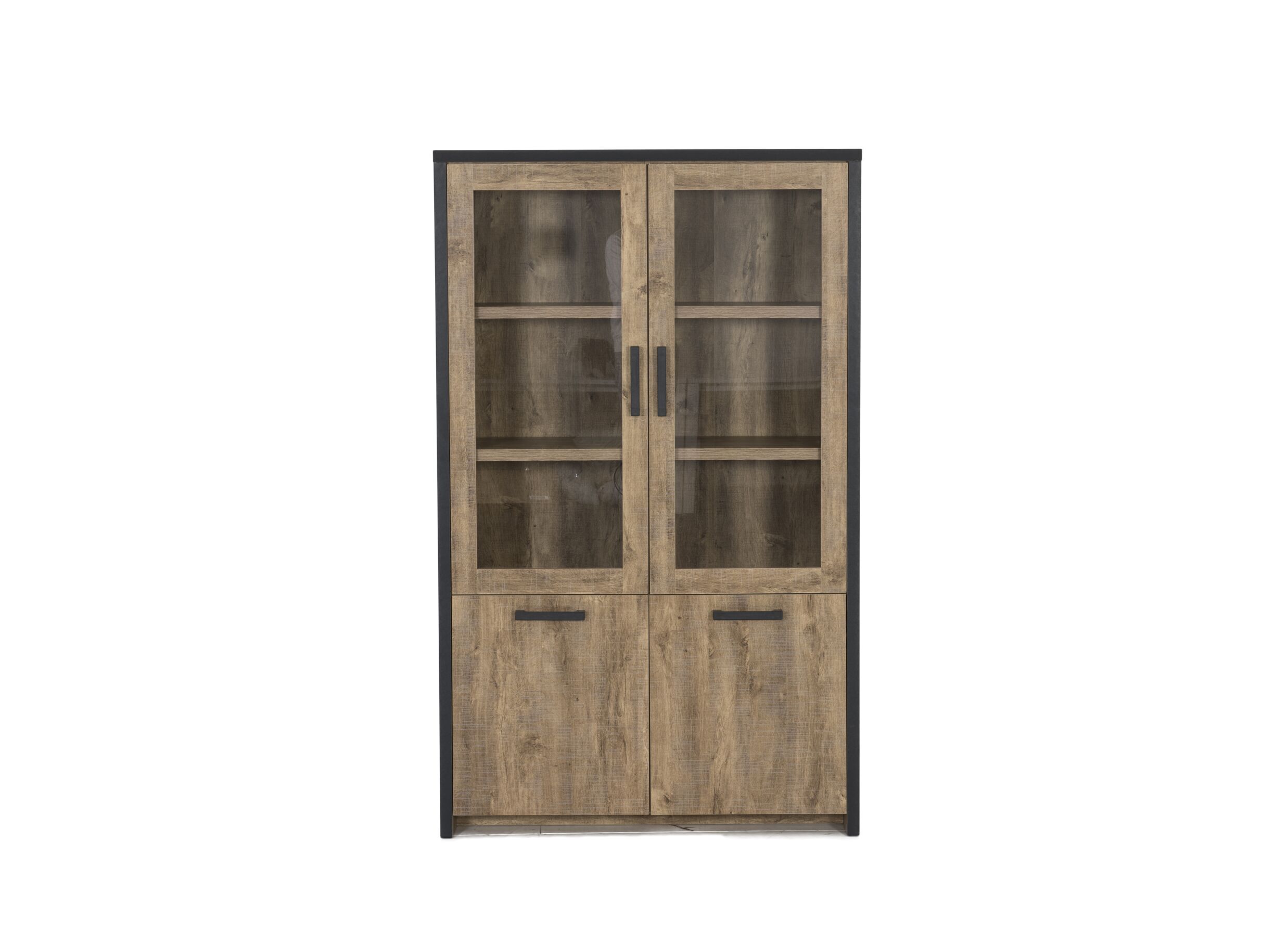 Vitrinekast Esther 110cm - decor - industrial oak