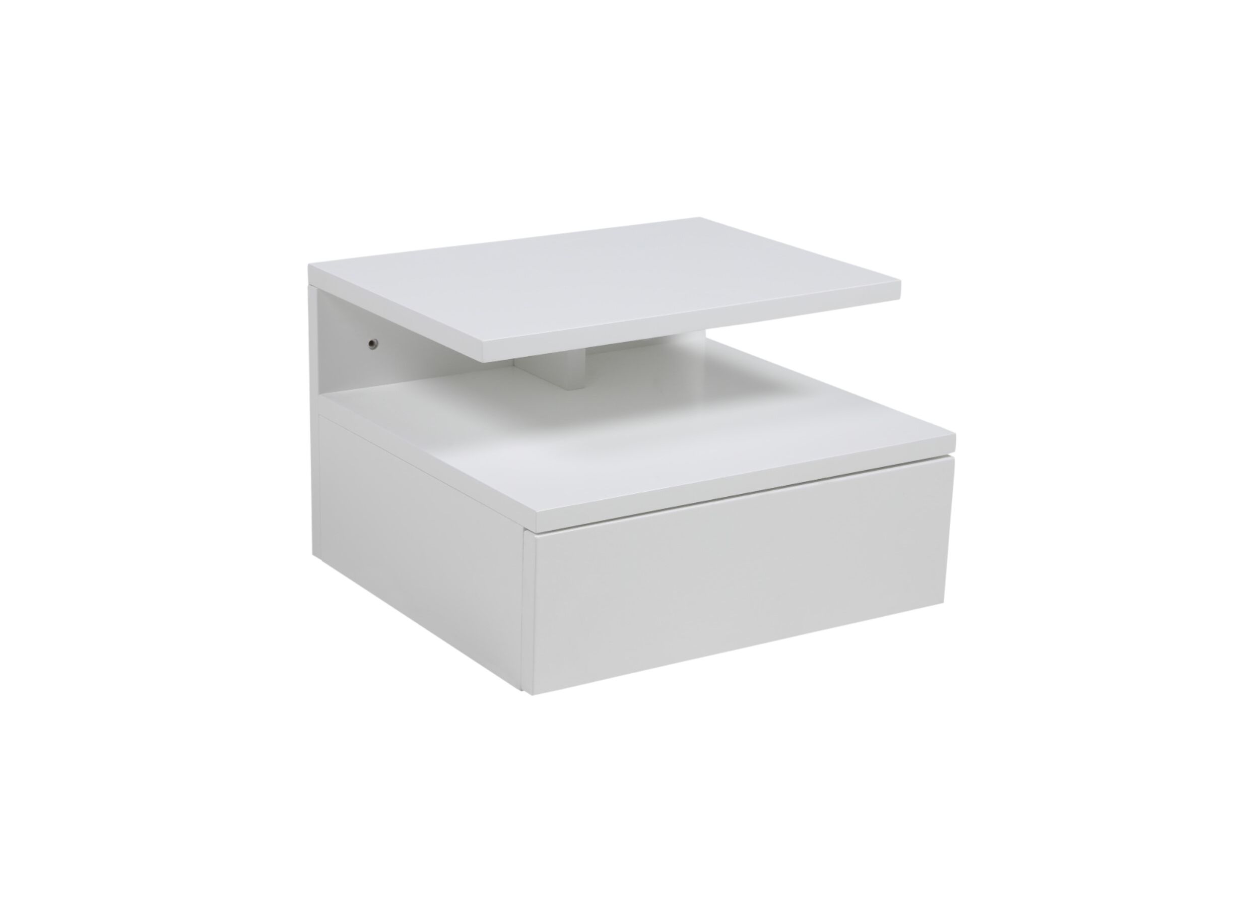 Table de chevet blanc 35x32x23cm - Table de chevet blanc 35x32x23cm
