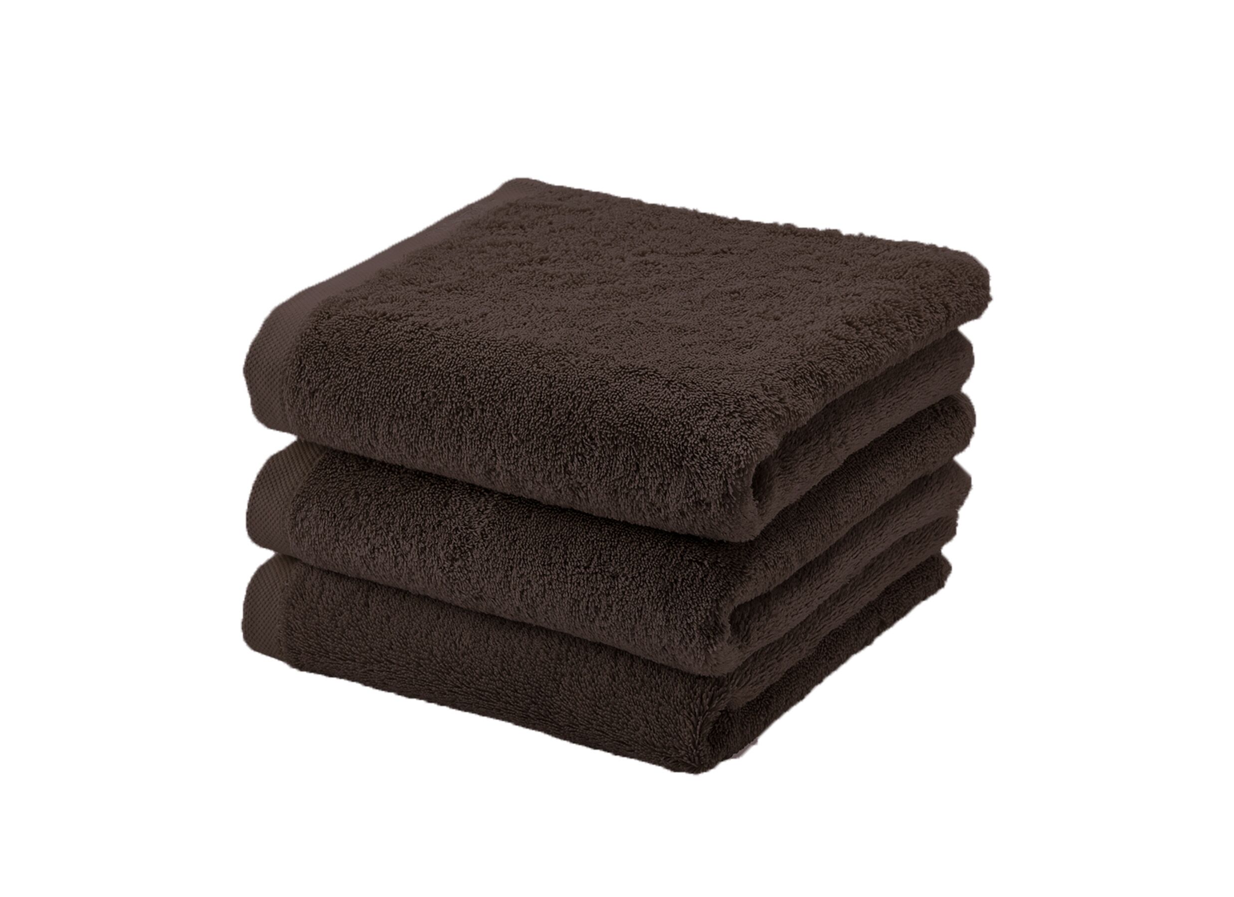 Handdoek London 55x100cm - katoen - pecan - Serviette de bain London 55x100cm - coton - pecan