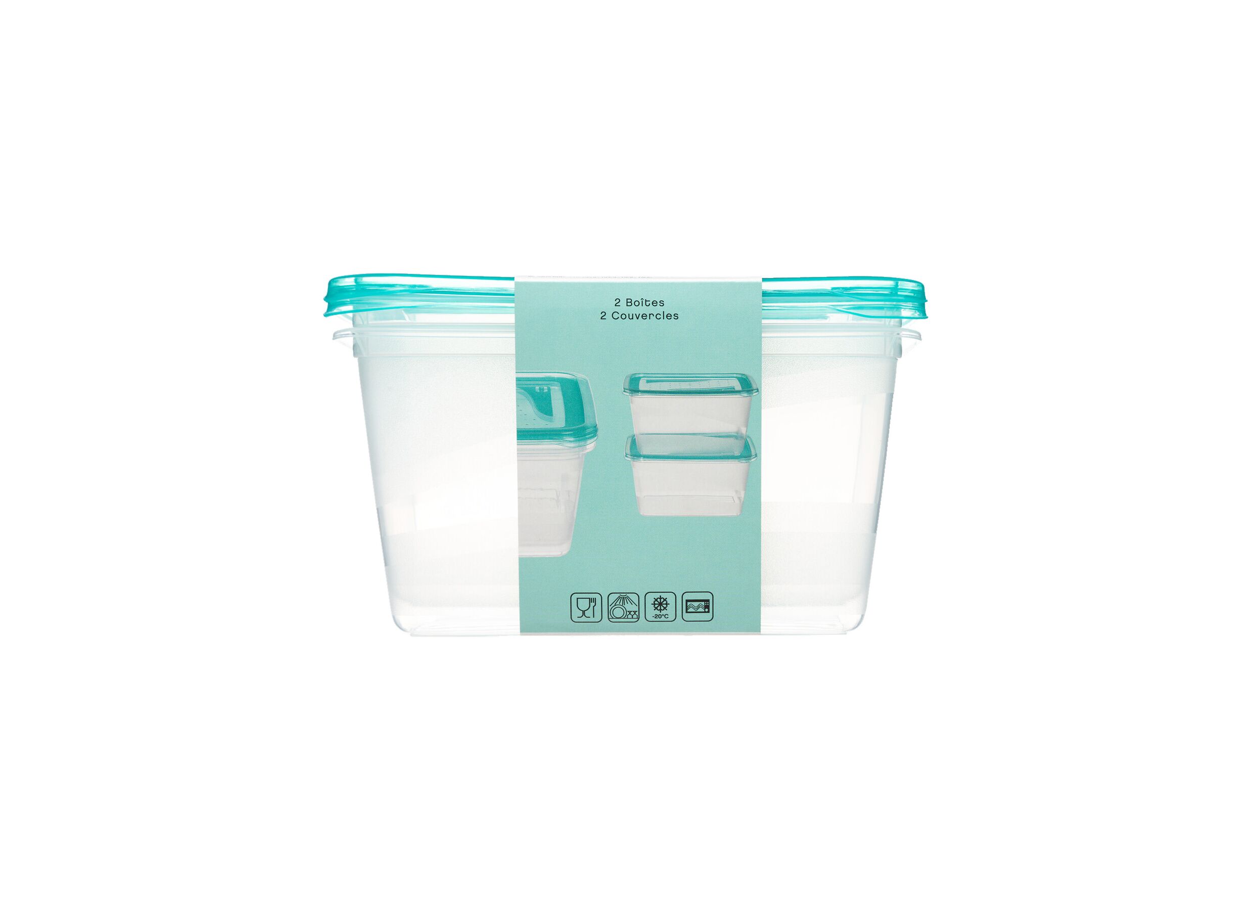 Overzichtsfoto - Bewaardoos Fresh & Freeze 2L set van 2