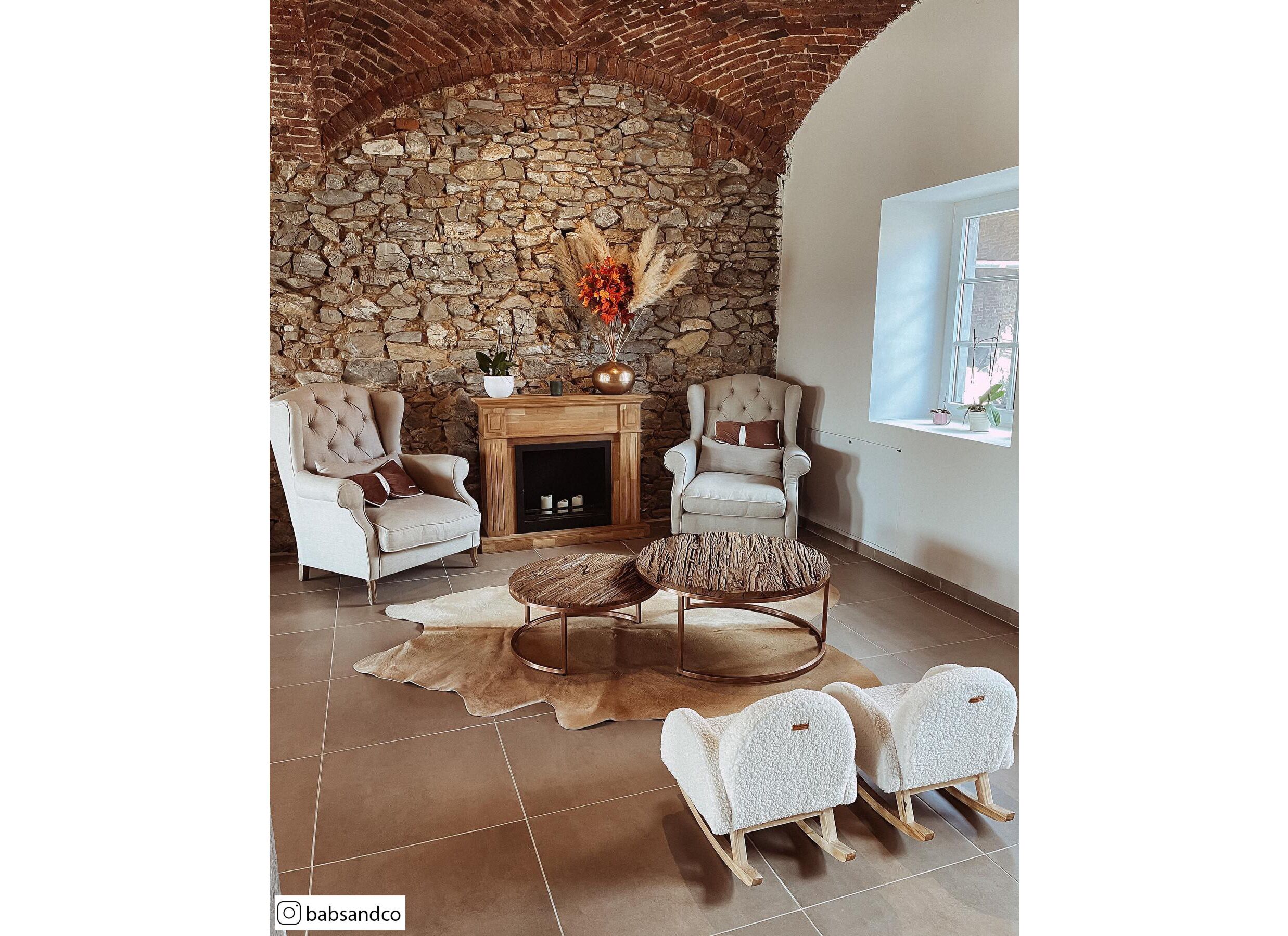 Foto ambiance - Peau de vache 150x300cm beige