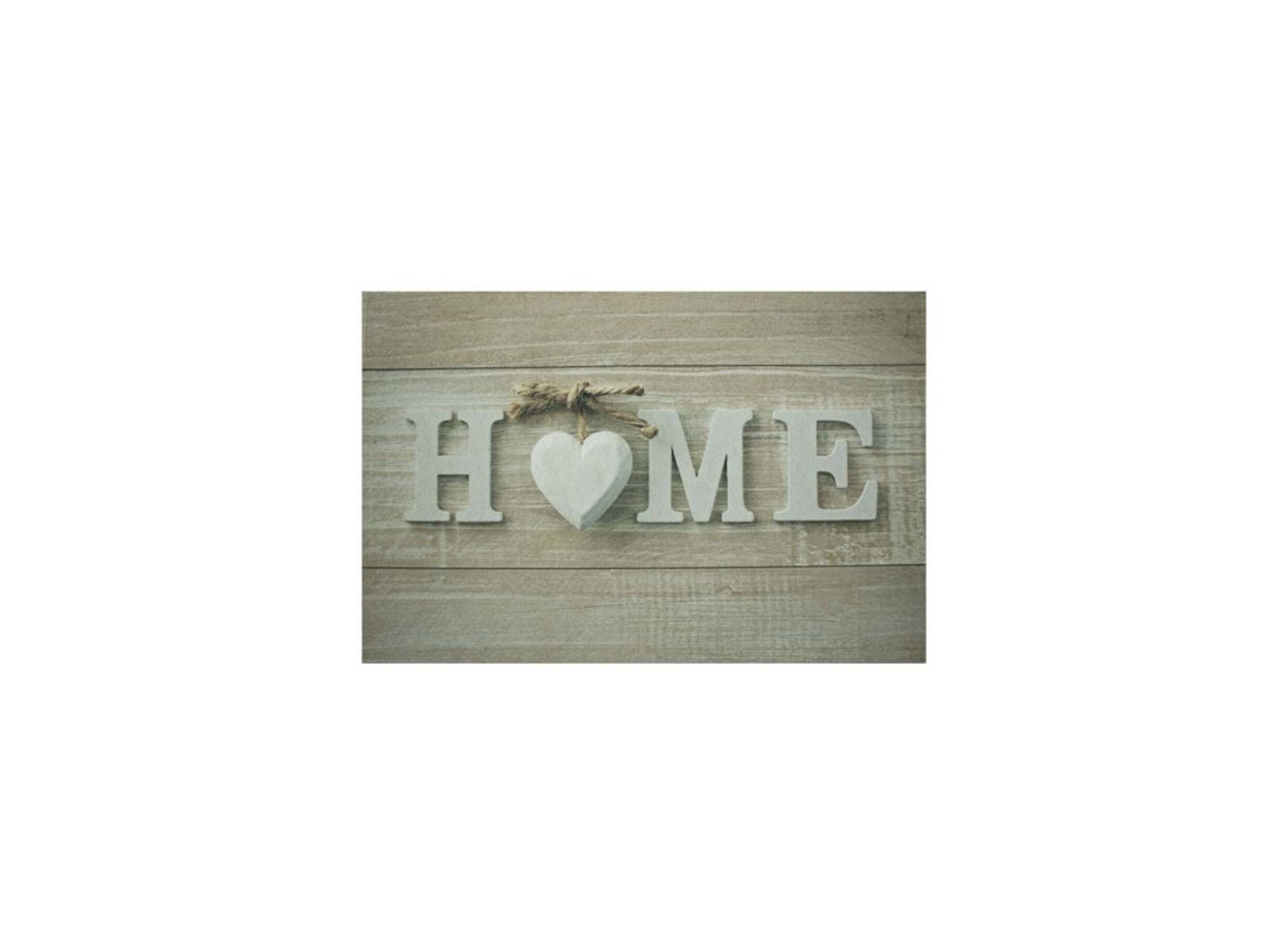 Deurmat Heart Home 75x50cm polyester beige