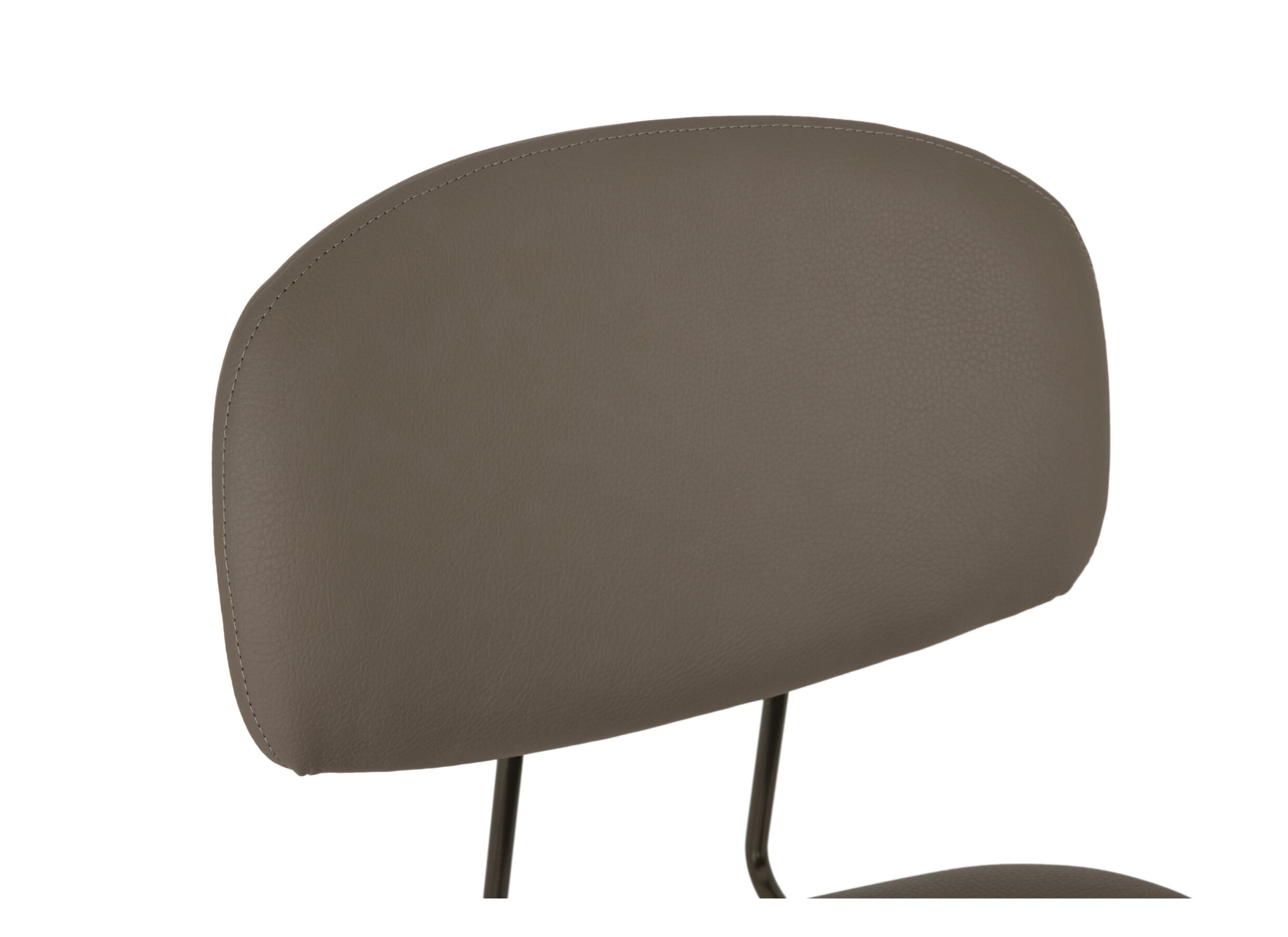 Barstoel Bistro ZH65cm - lederlook - donkerbrons/fango