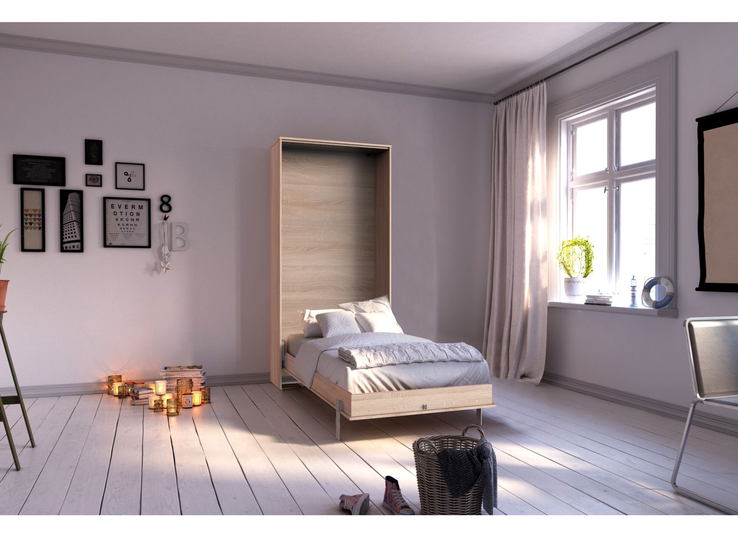 Opklapbed Juist Sonoma 90x200cm