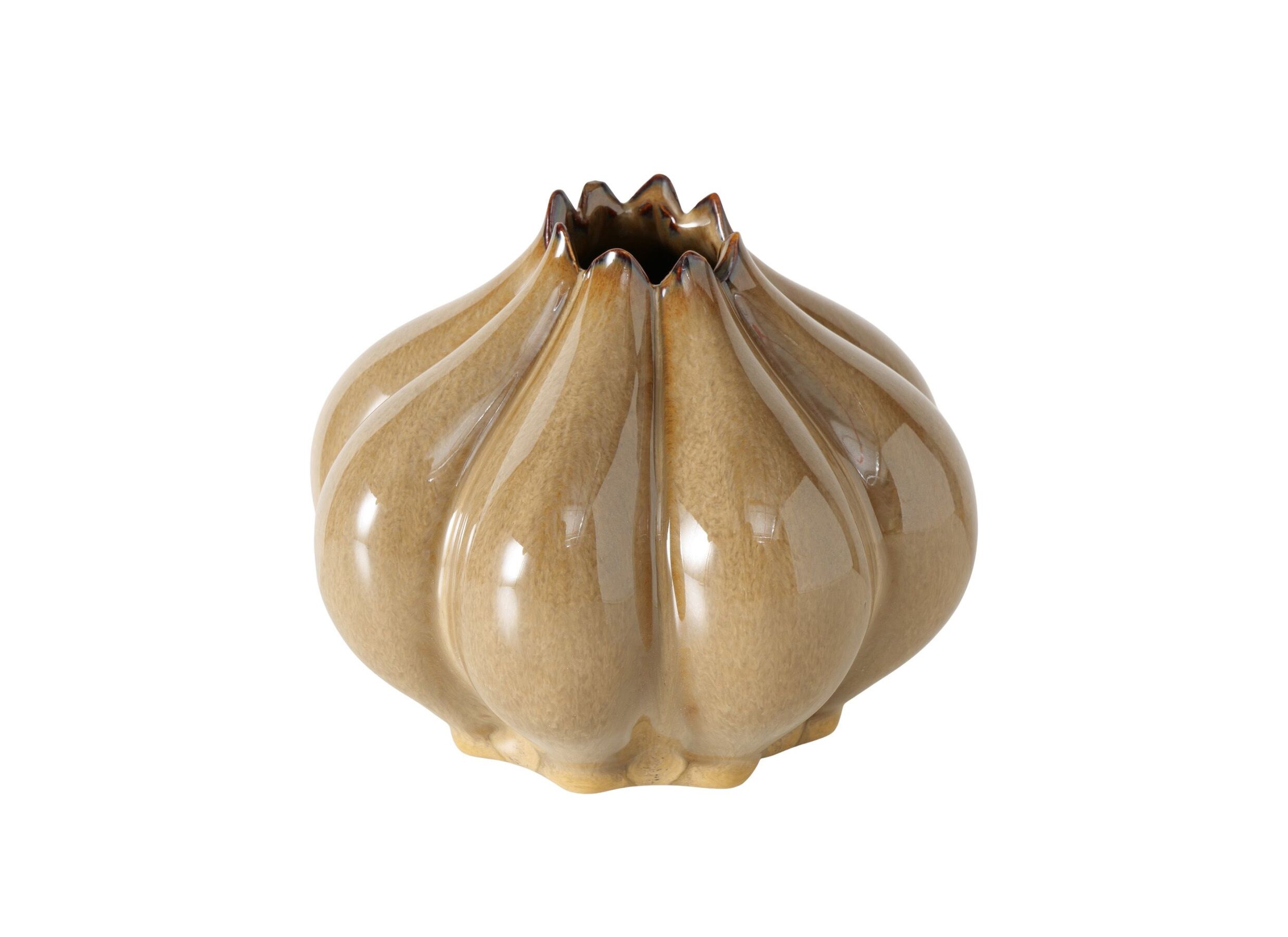 Hoofdfoto - Vaas Aurelia H12,3cm - stoneware - bruin
