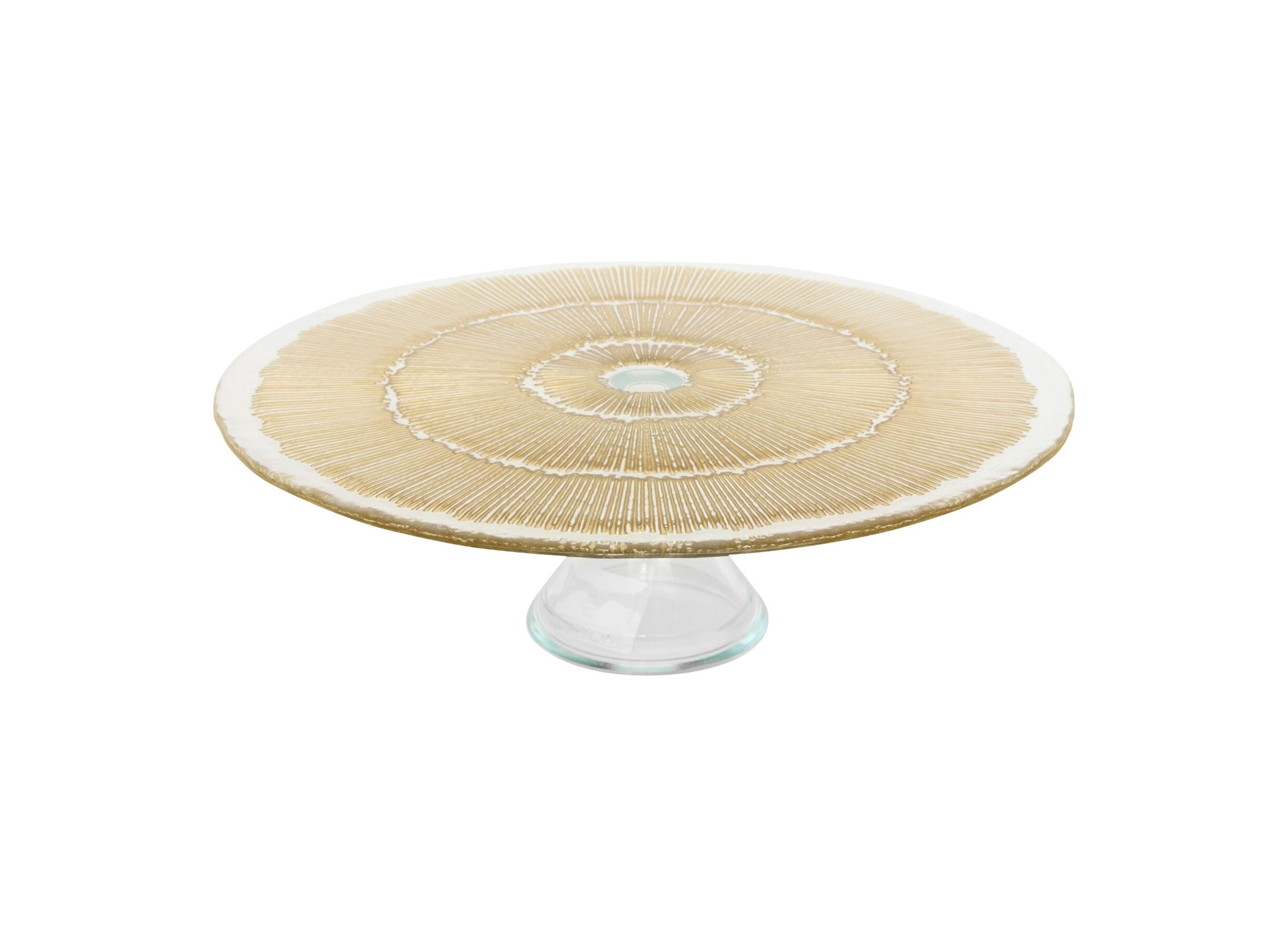 Plus Important - Plat à tarte Celeste Ø33cm - verre - doré