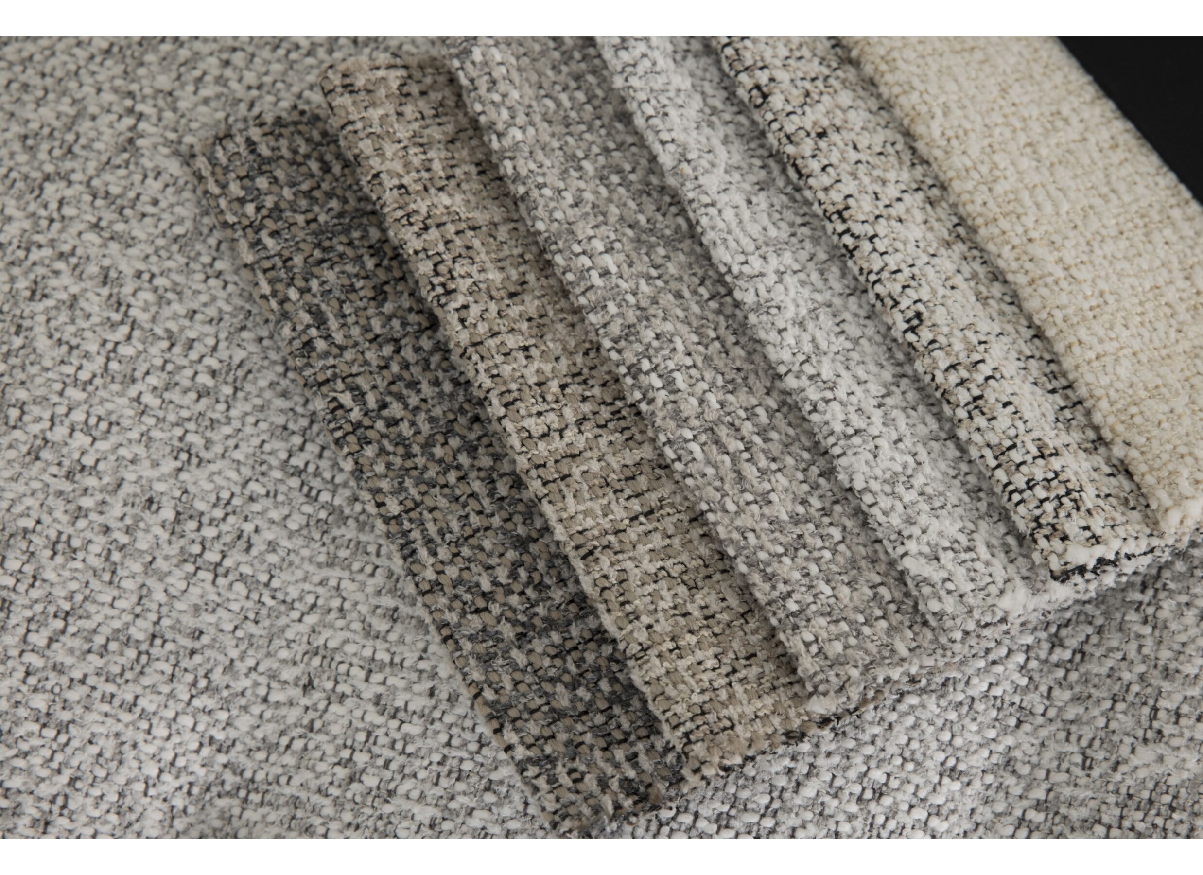 Couleurs - Canapé Schiva 1 place - tissu - gris claire