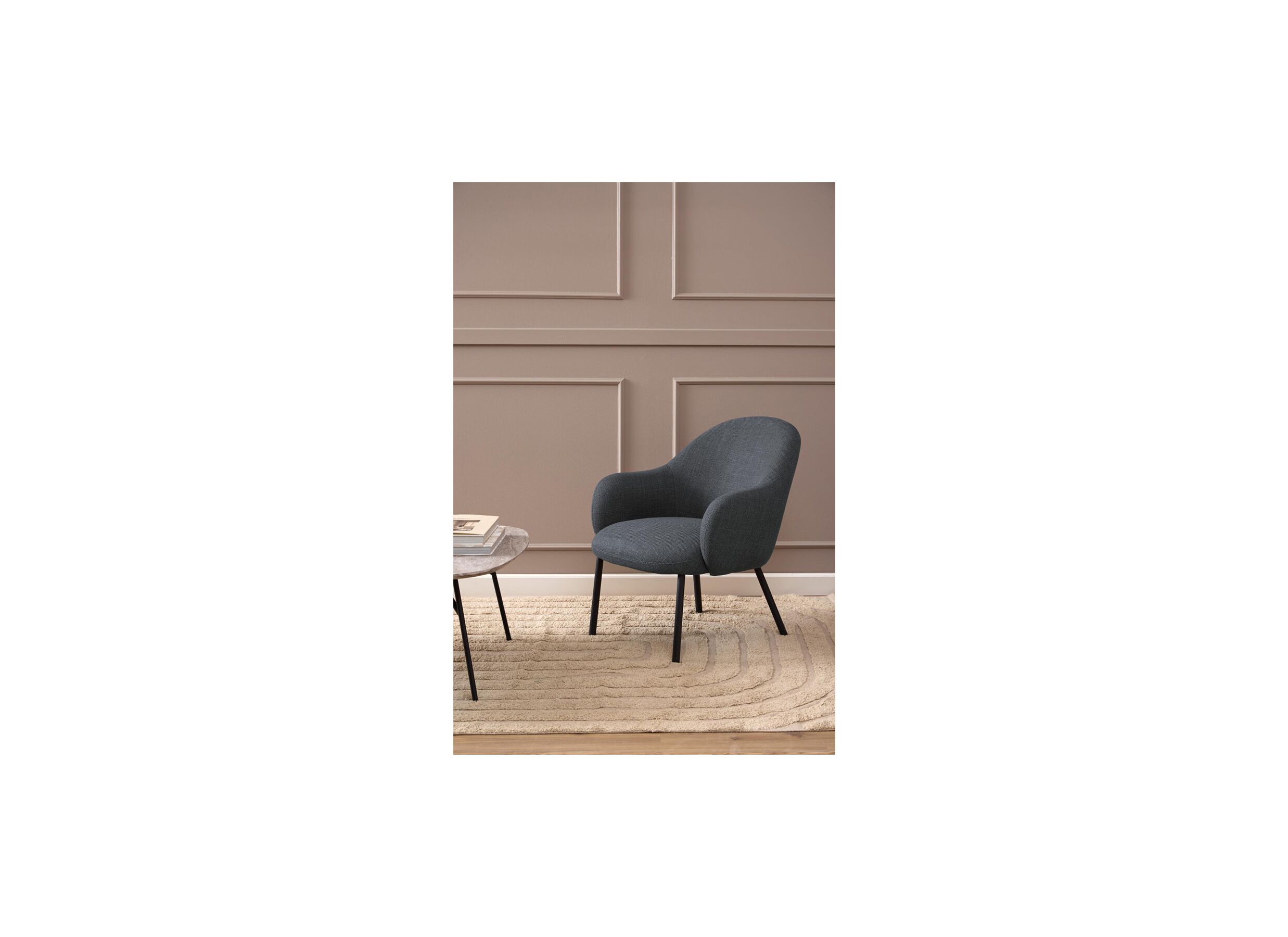Sfeerfoto - Fauteuil 70x75x75cm - stof - donkergrijs