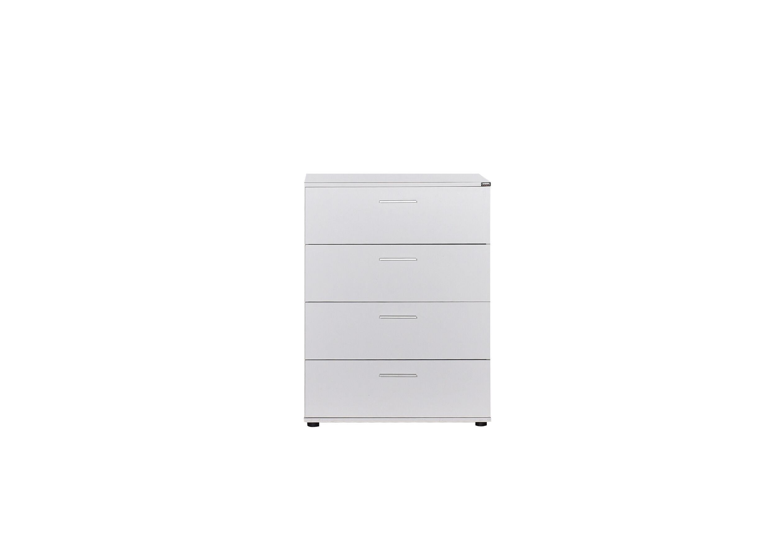 Ladekast Komodo 73x44x96cm - melamine - wit