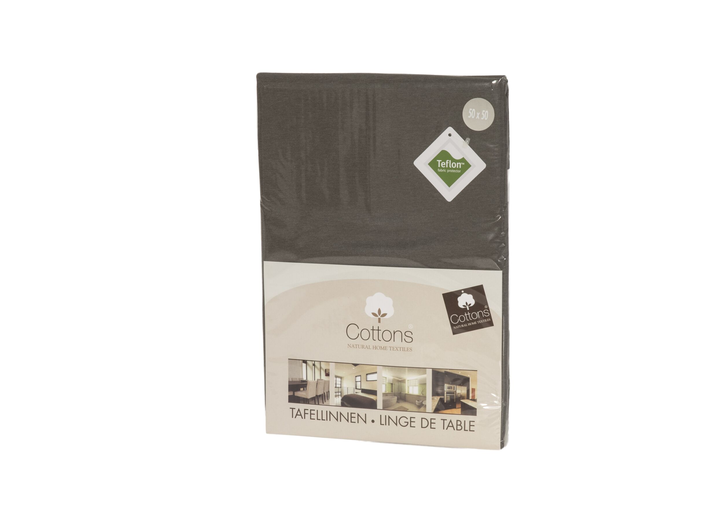 Aperçu - Serviette Teflon 50x50cm - tissu - gris foncé