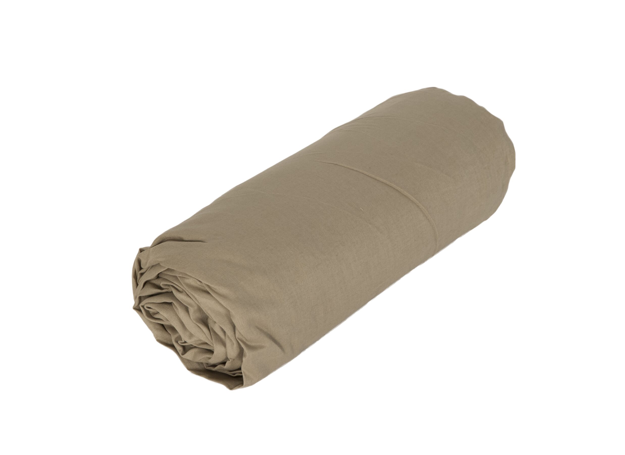 Aperçu - Drap-housse Arya 90x200cm - coton - mastic