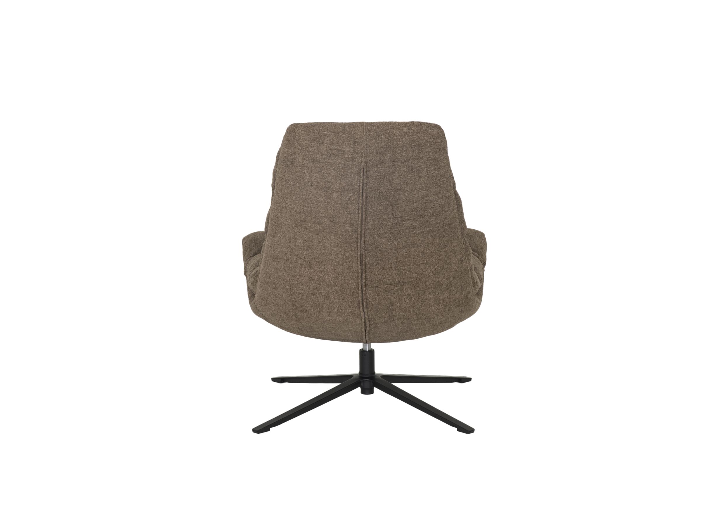 Overzichtsfoto - Draaifauteuil Pole Pole 82x92x100cm - tissu - bruin