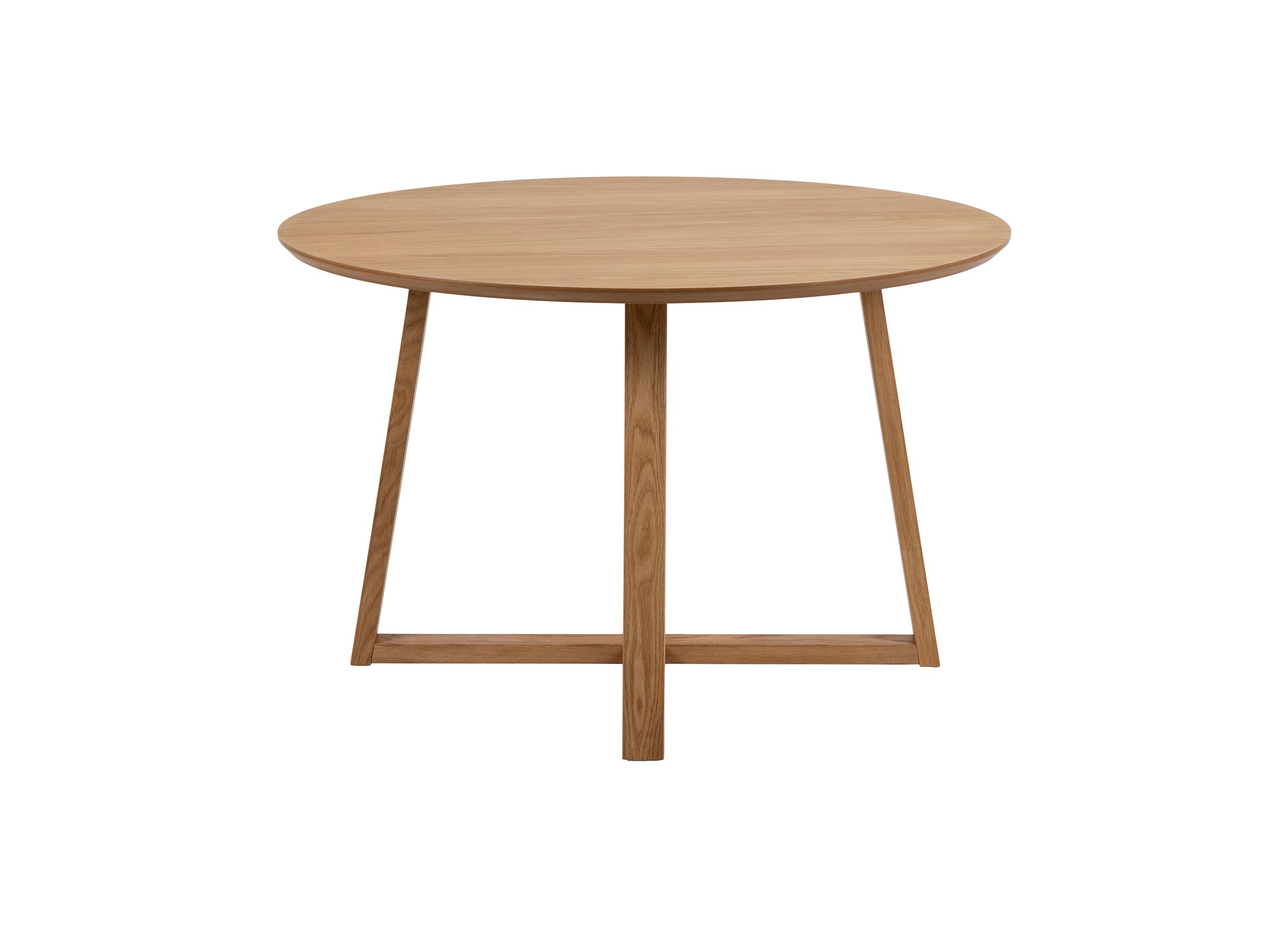 Table ronde Ø120cm - chêne placage - chêne