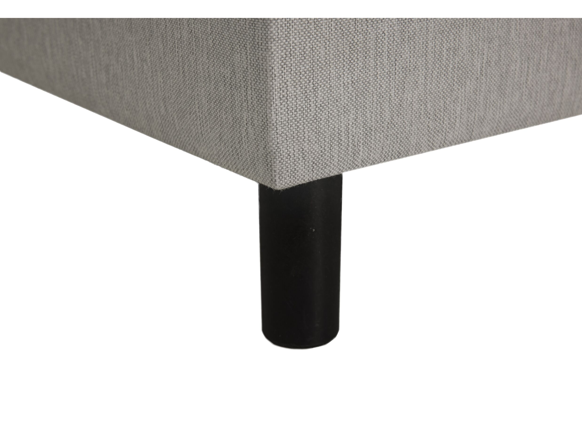 Detailfoto - Bedbox Cosy 180x200cm - stof - lichtgrijs met opbergruimte
