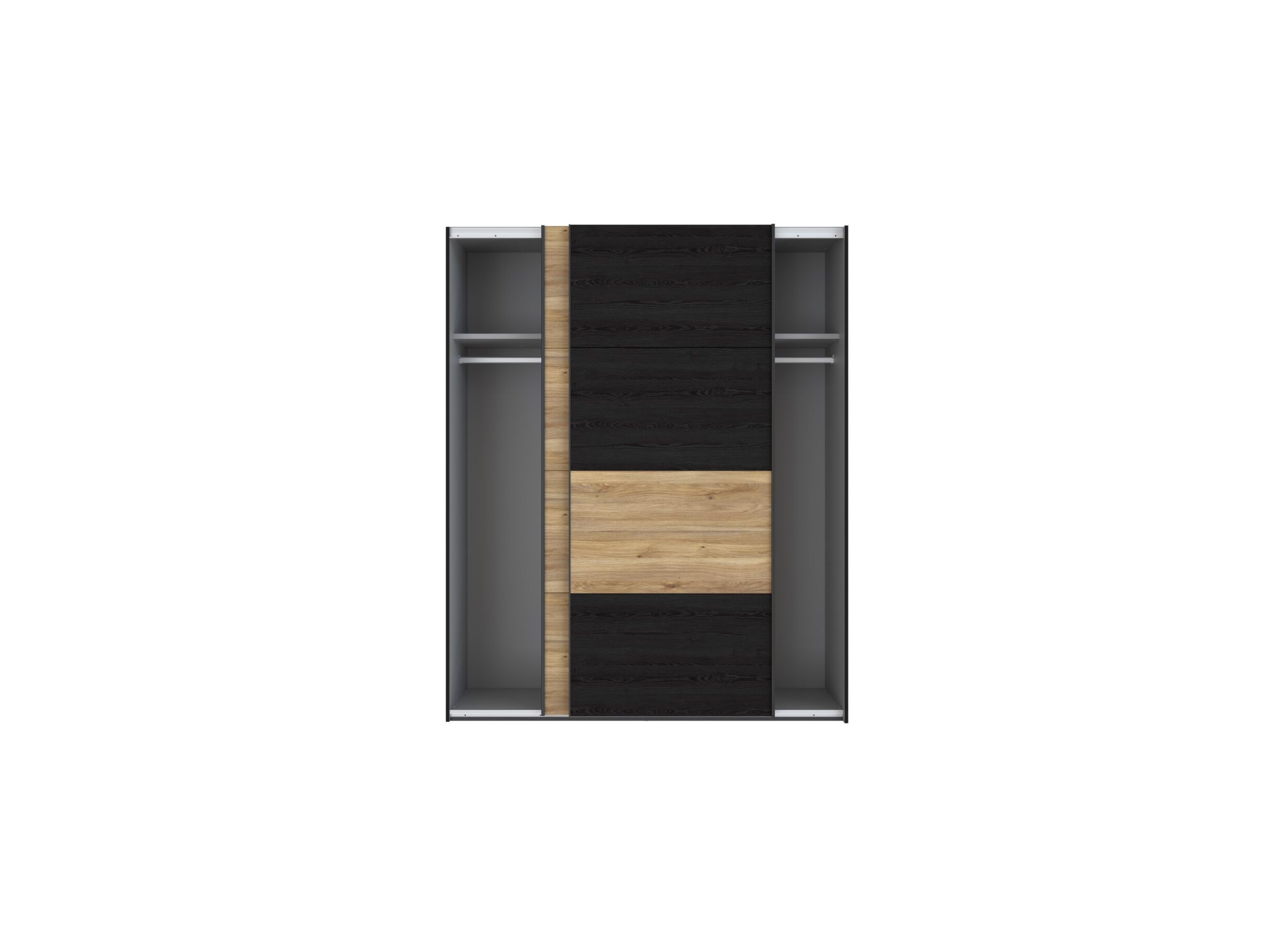 Armoire à portes coulissantes Lya 170cm - décor - cabezone oak/mauvella
