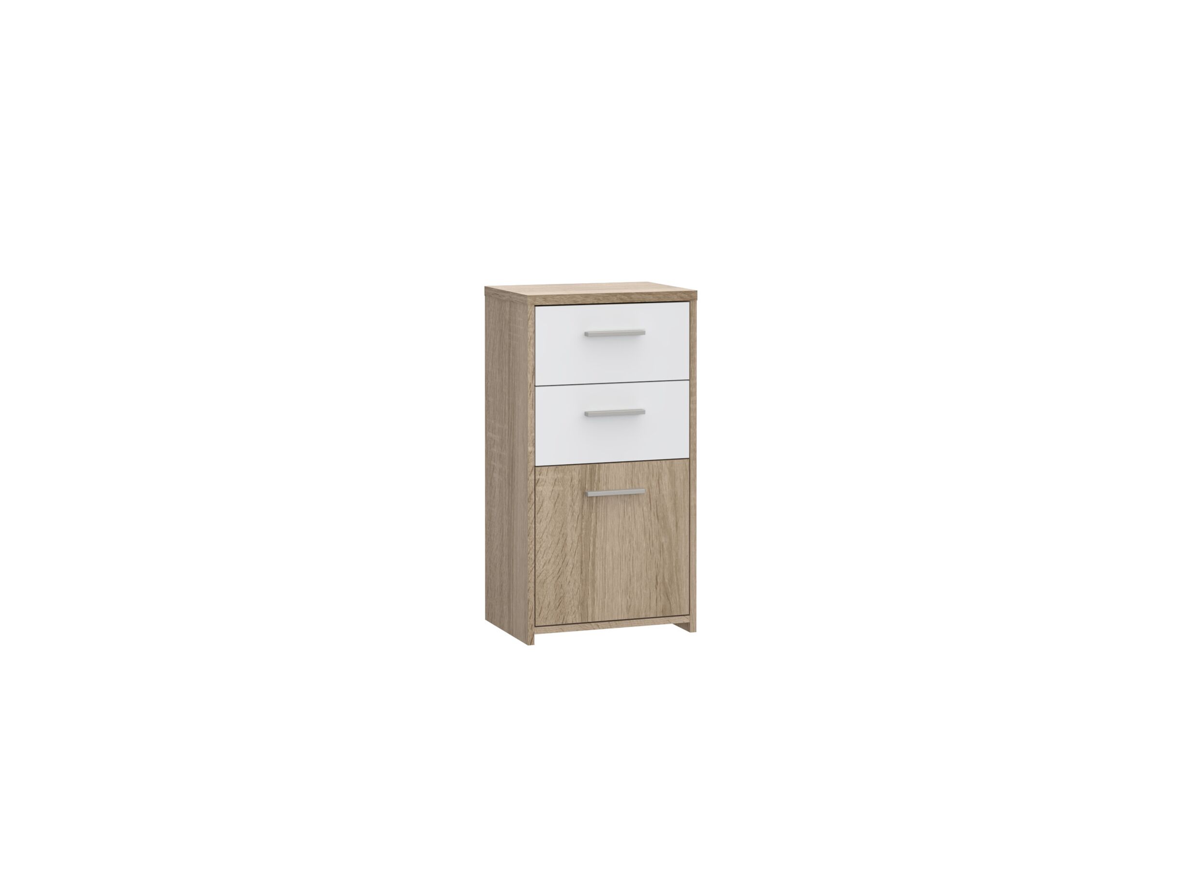 Commode Best Chest 40x30x78cm - decor - sonoma eik & wit
