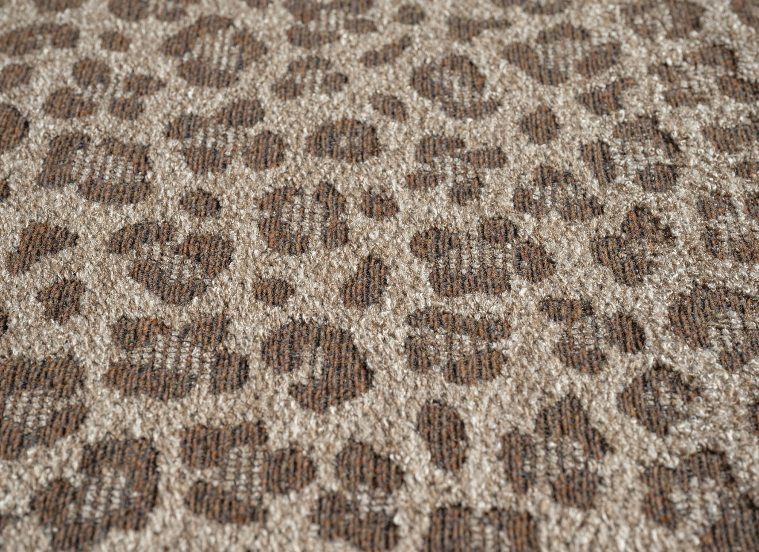 Detail - Tapis Katarina 280x380cm - polyester recyclé - beige & marron