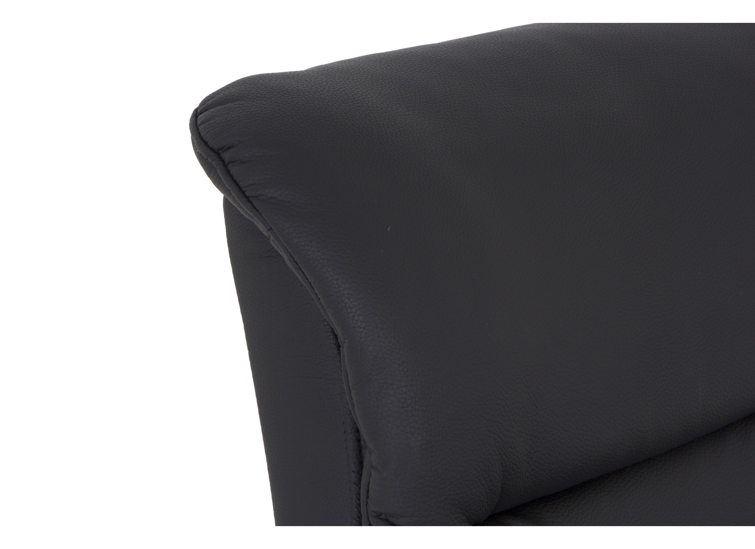 Relaxzetel Visione elektrisch - lederlook - zwart