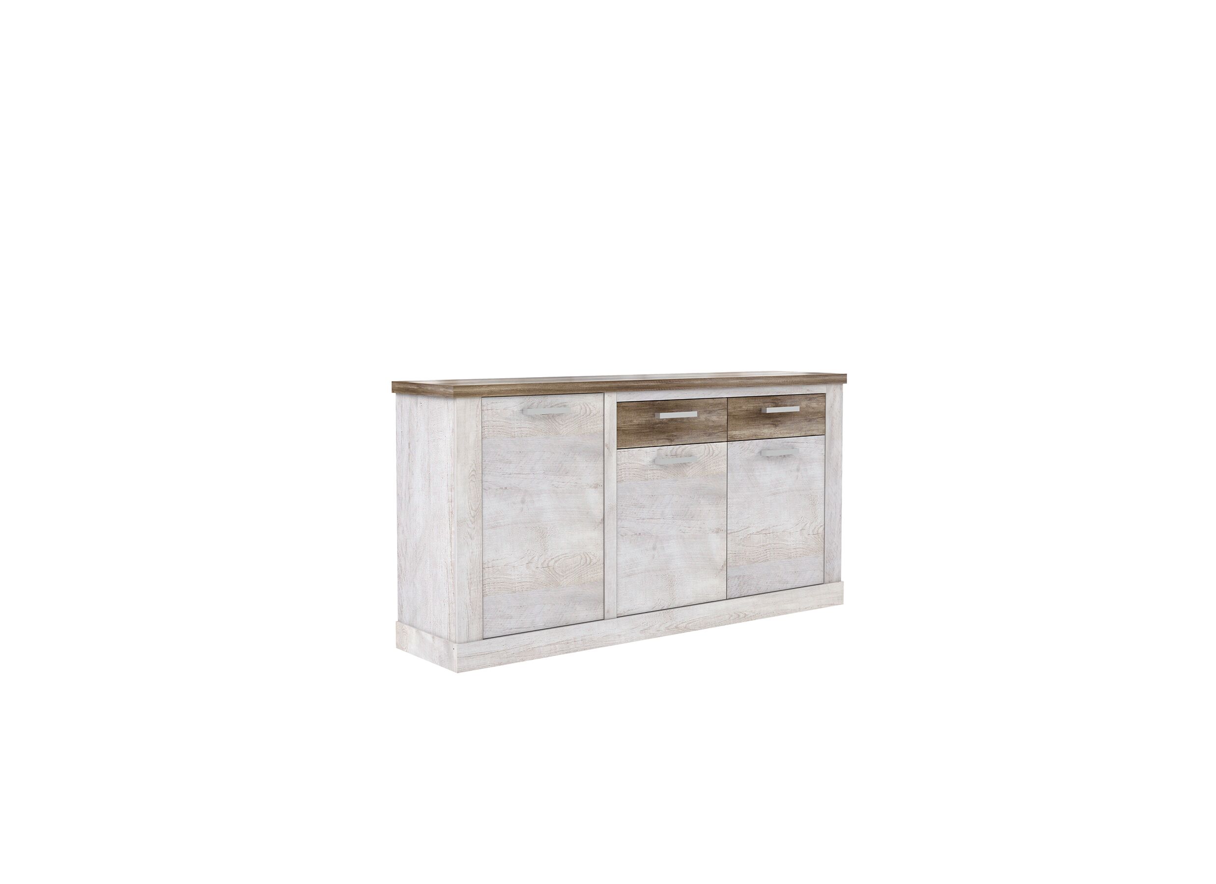 Kast Duro 174x41x90cm - meubelplaat - pine white/antique oak