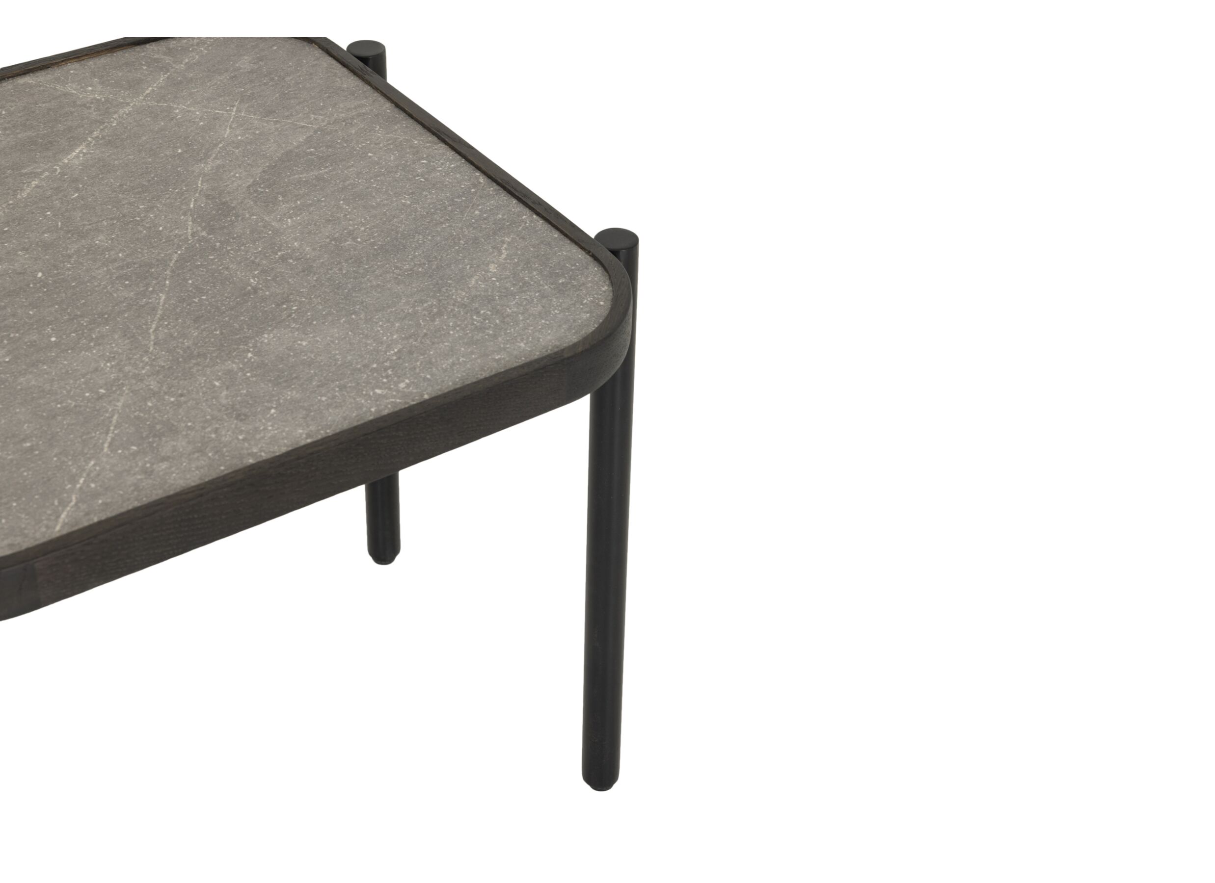 Detail - Table basse Trip 50x45cm - décor & stratifié - noir